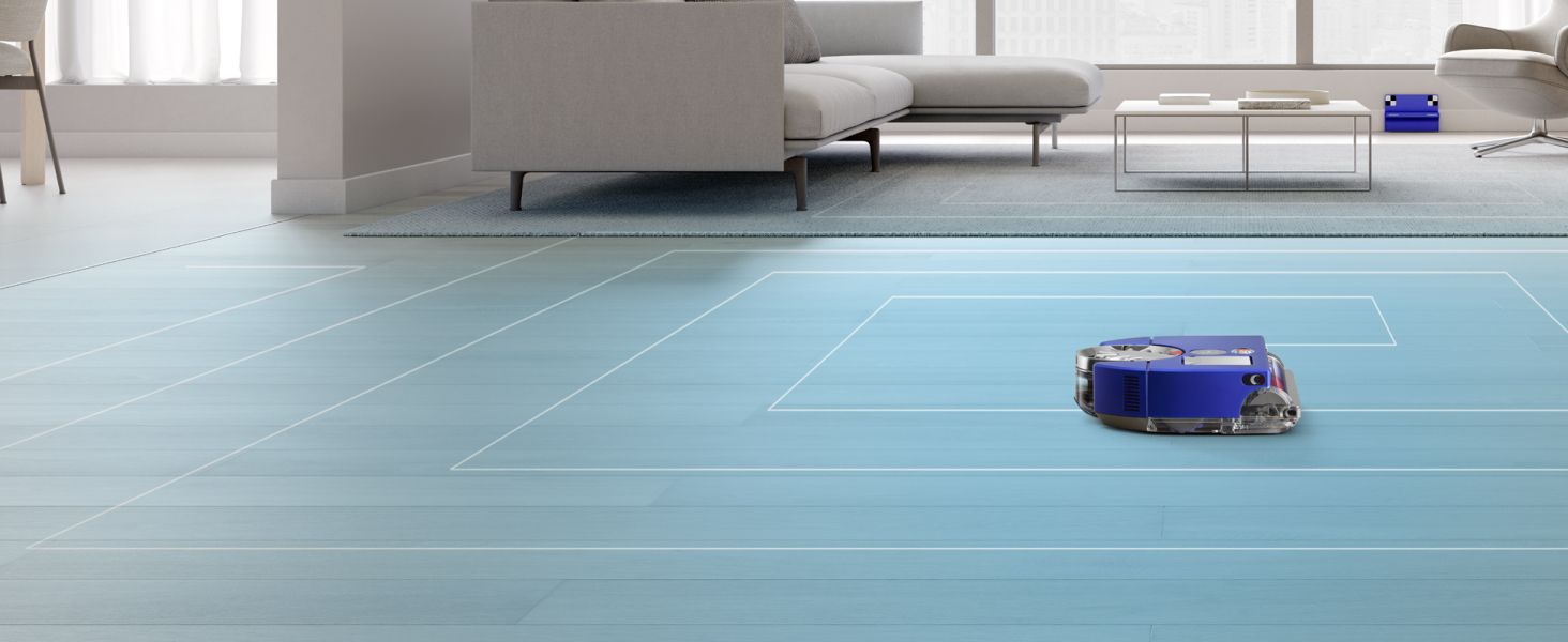 Shows the product operating in a real home setting to help shoppers envision how it will fit into their daily life.