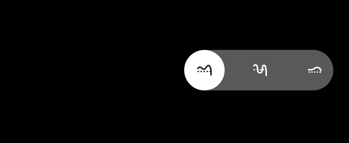Shows the app toggle for switching between noise control modes, reassuring shoppers the headphones offer adjustable ambient/off/noise-cancelling settings.