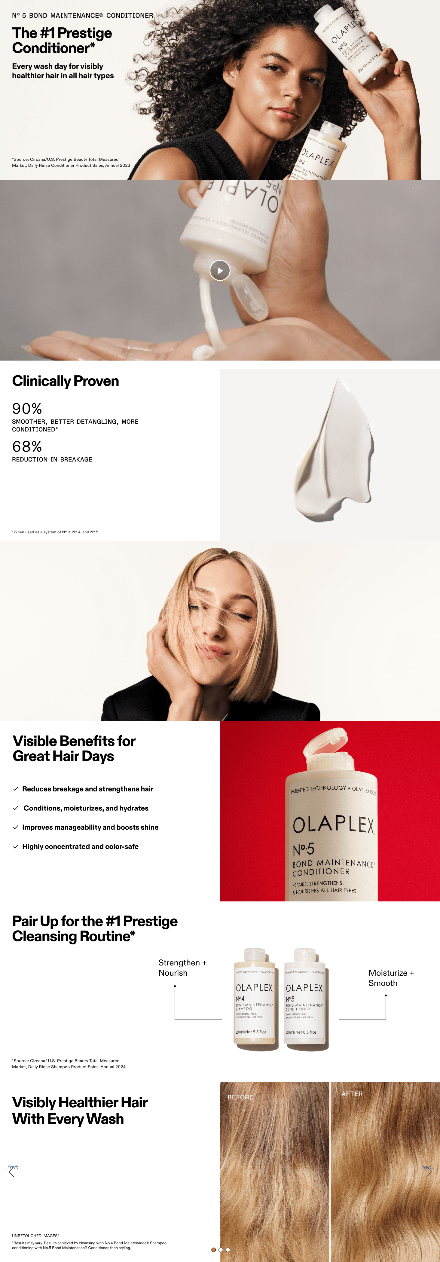 Premium A+ Content for Amazon.com: Olaplex No. 5 Bond Maintenance Conditioner
