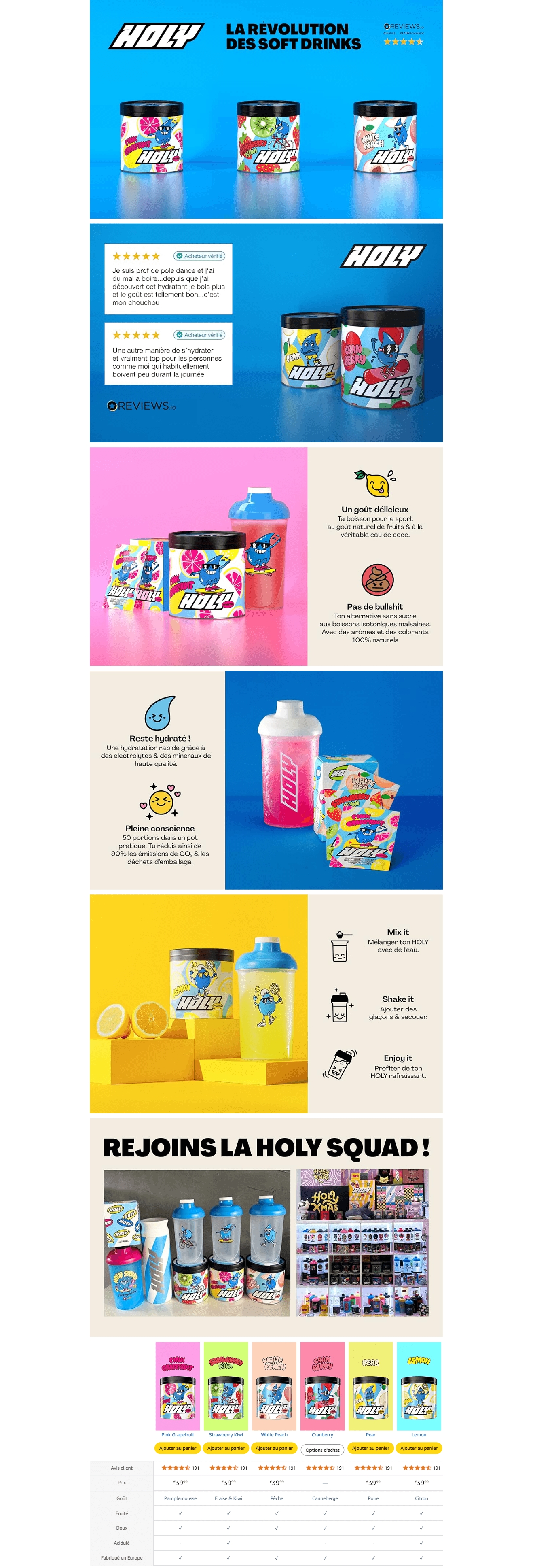 Premium A+ Content for HOLY Hydration 'White Peach'