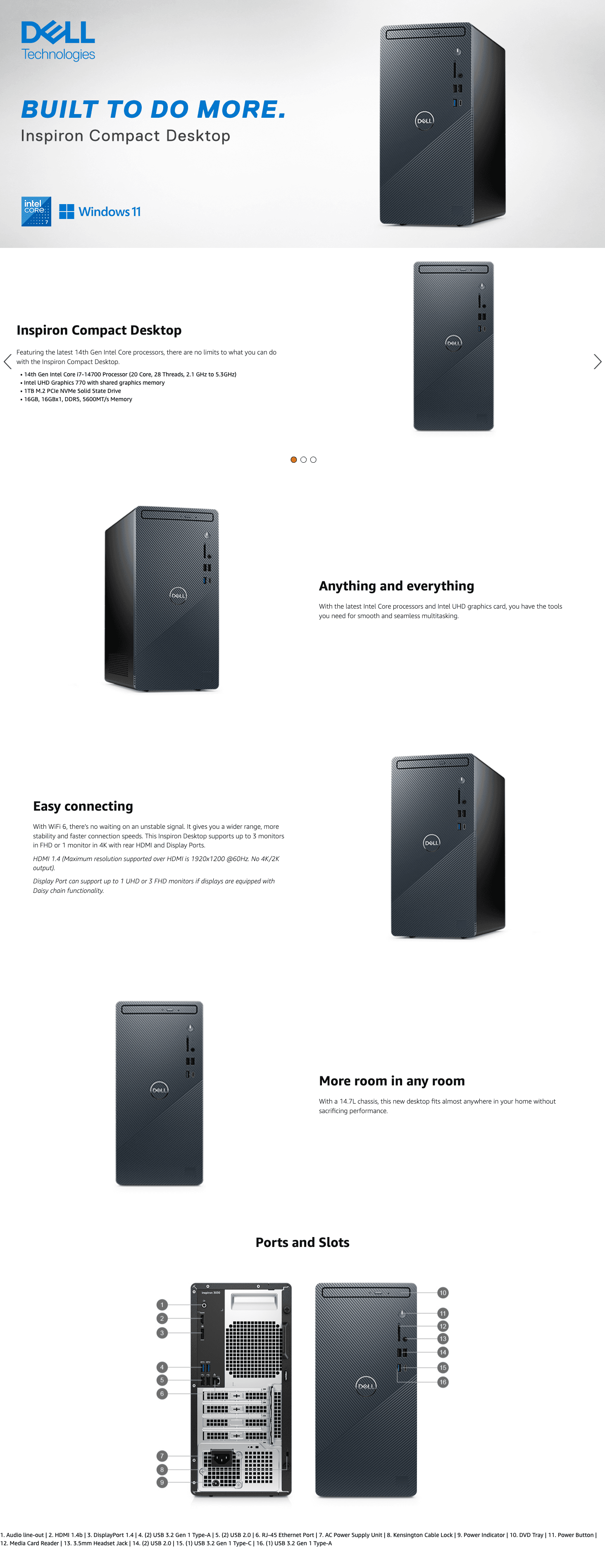 Premium A+ Content for Amazon.com: Dell Inspiron 3030 Desktop