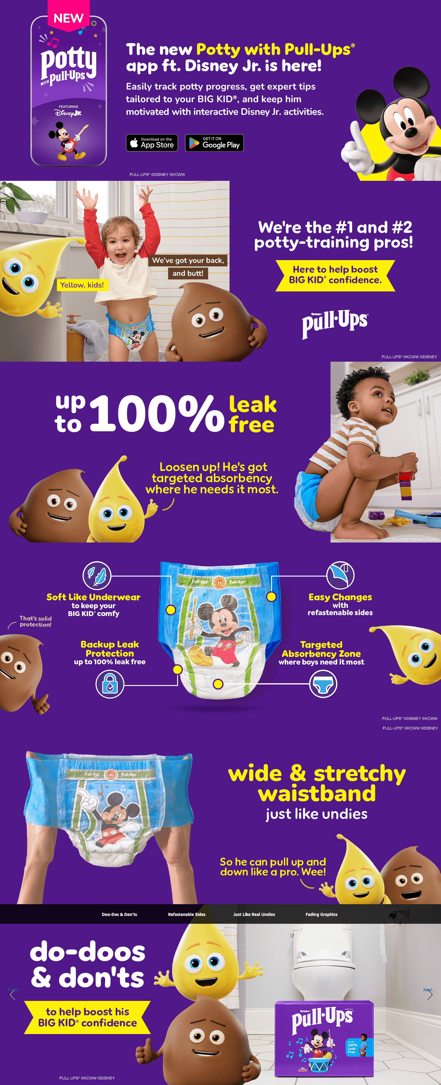 Premium A+ Content for Amazon.com: Pull-Ups Boys' Potty Training Pants