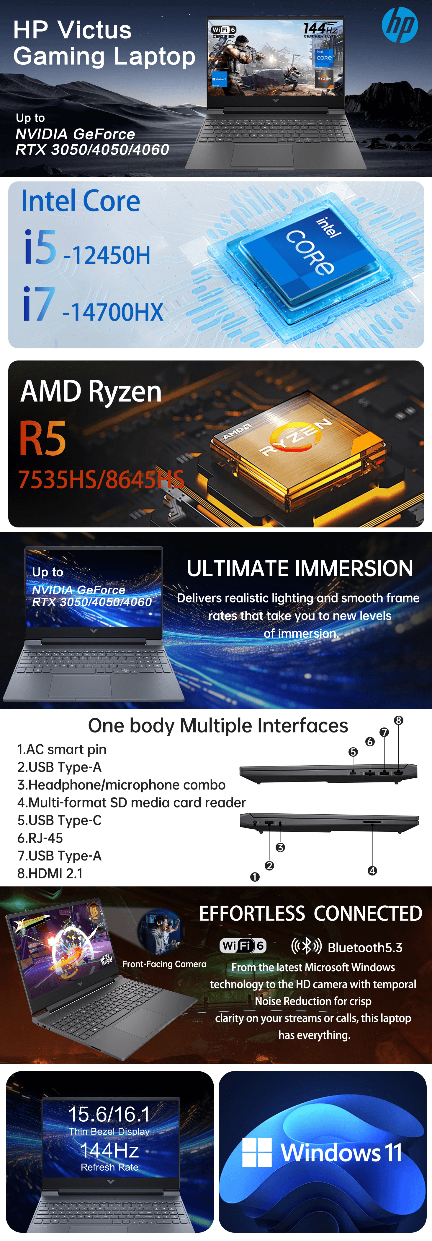 Premium A+ Content for Amazon.com: HP Victus 15.6 i5 Gaming Laptop