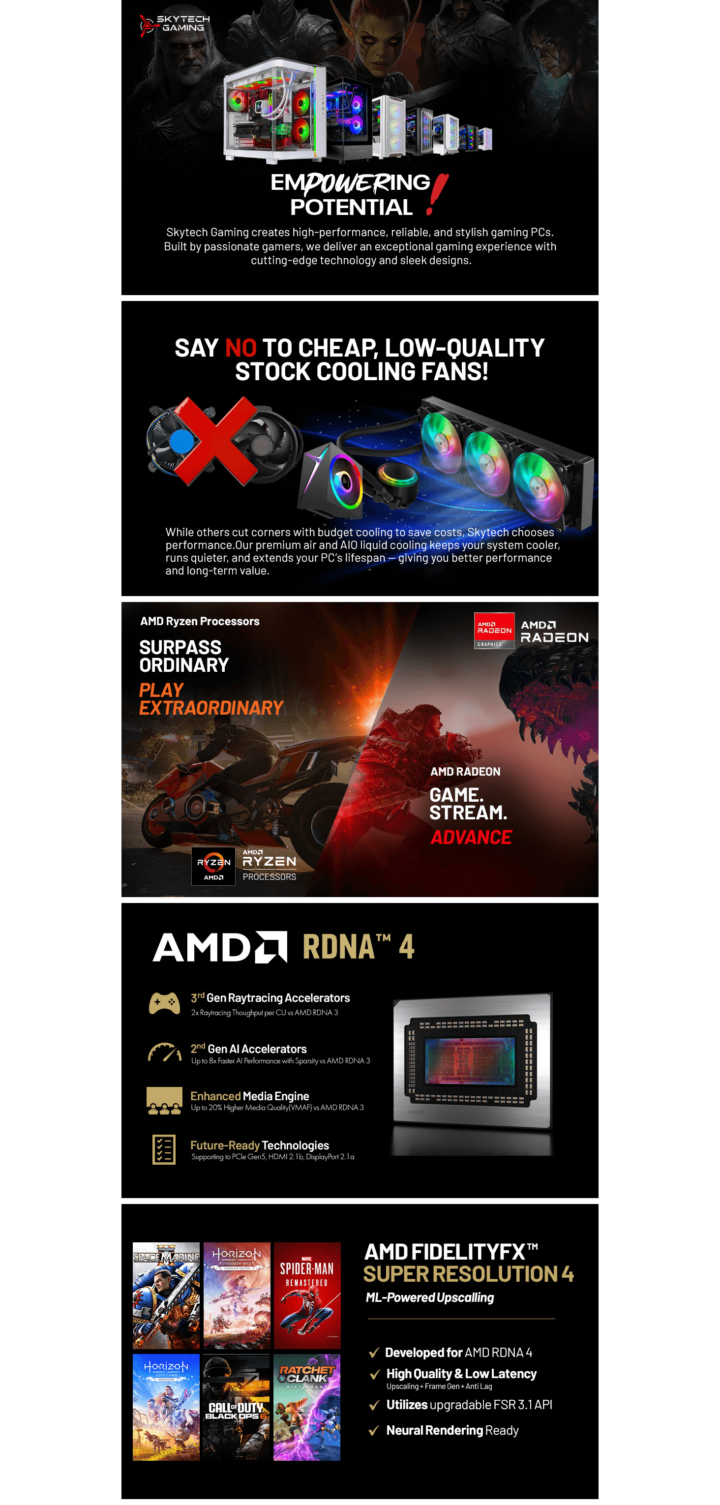 Premium A+ Content for Amazon.com: Skytech Chronos Gaming PC Desktop