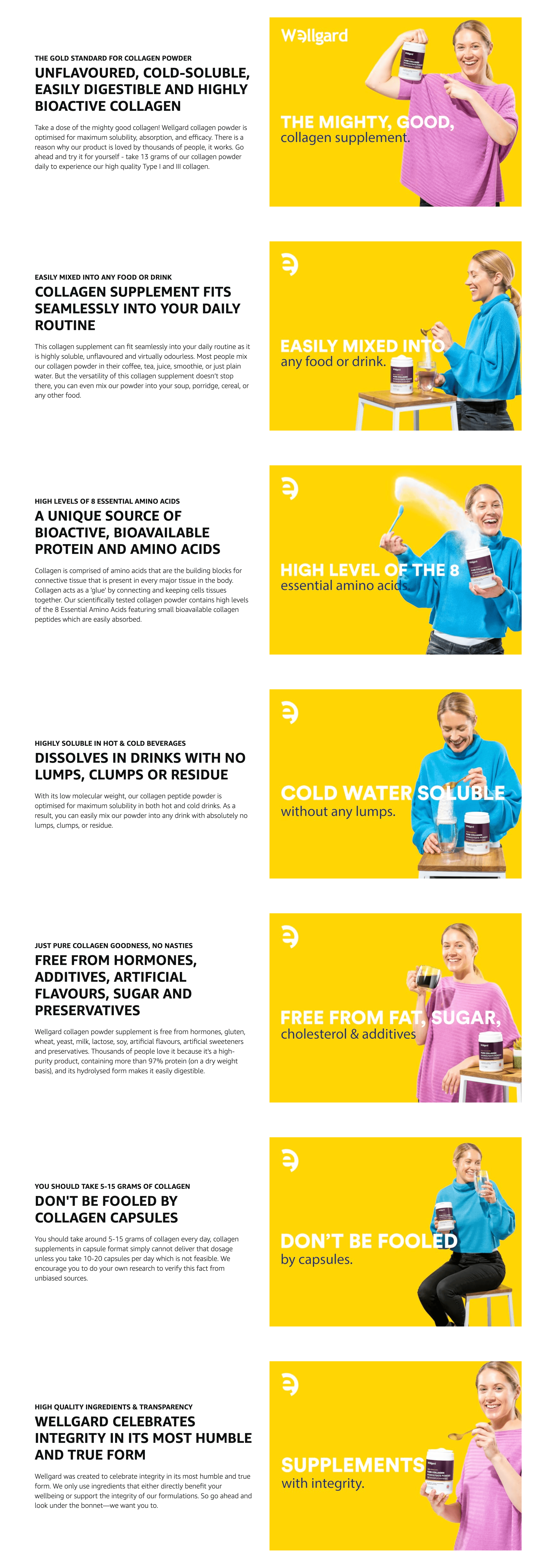 Premium A+ Content for Collagen Powder