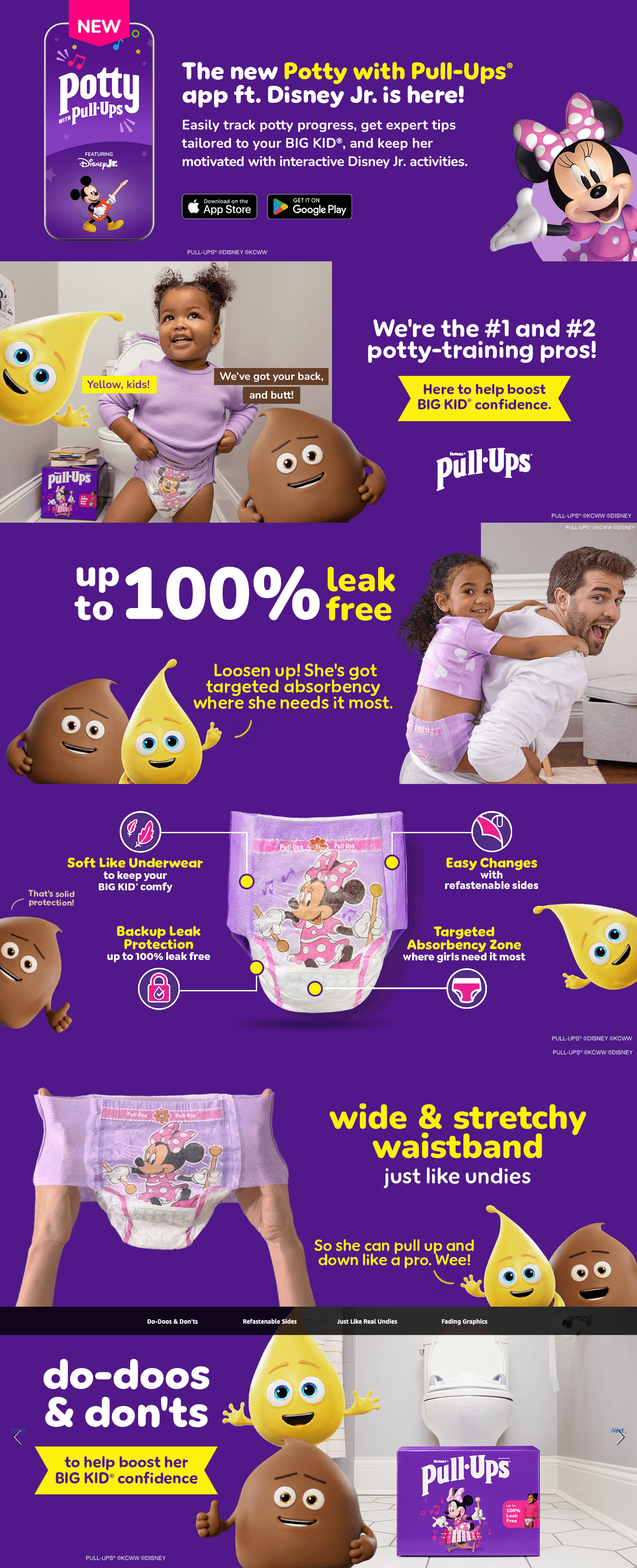 Premium A+ Content for Amazon.com: Pull-Ups Girls' Potty Training Pants