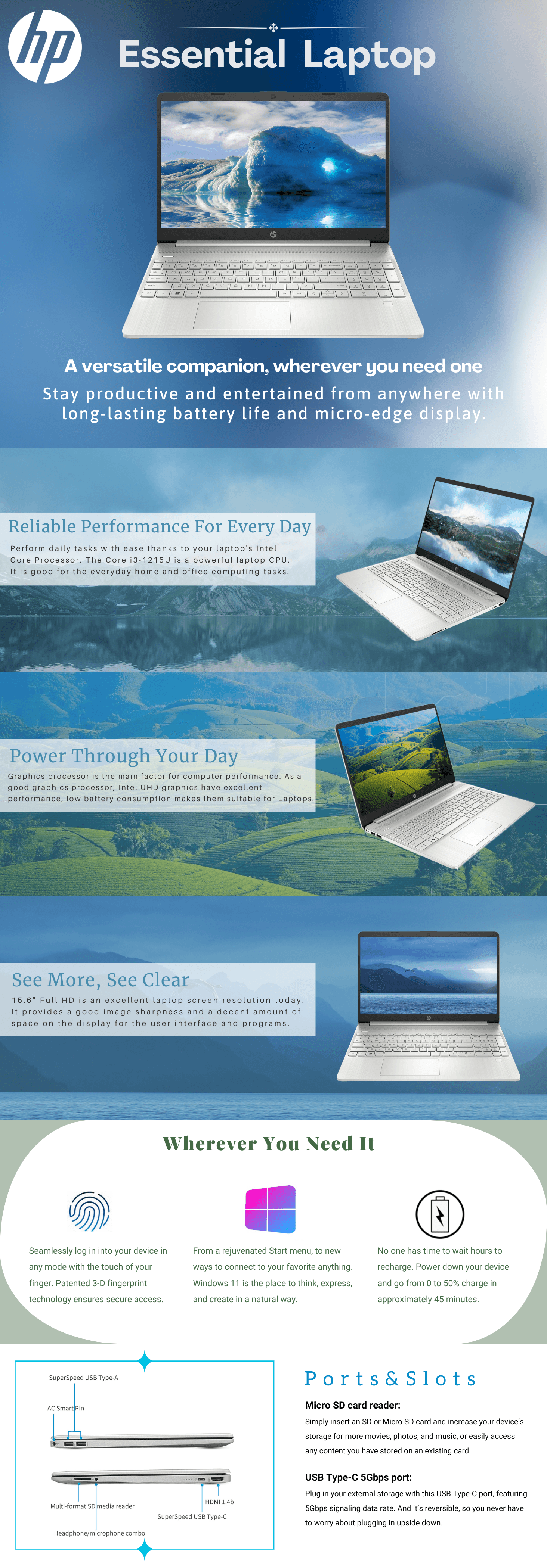 Premium A+ Content for Amazon.com: HP Notebook Laptop