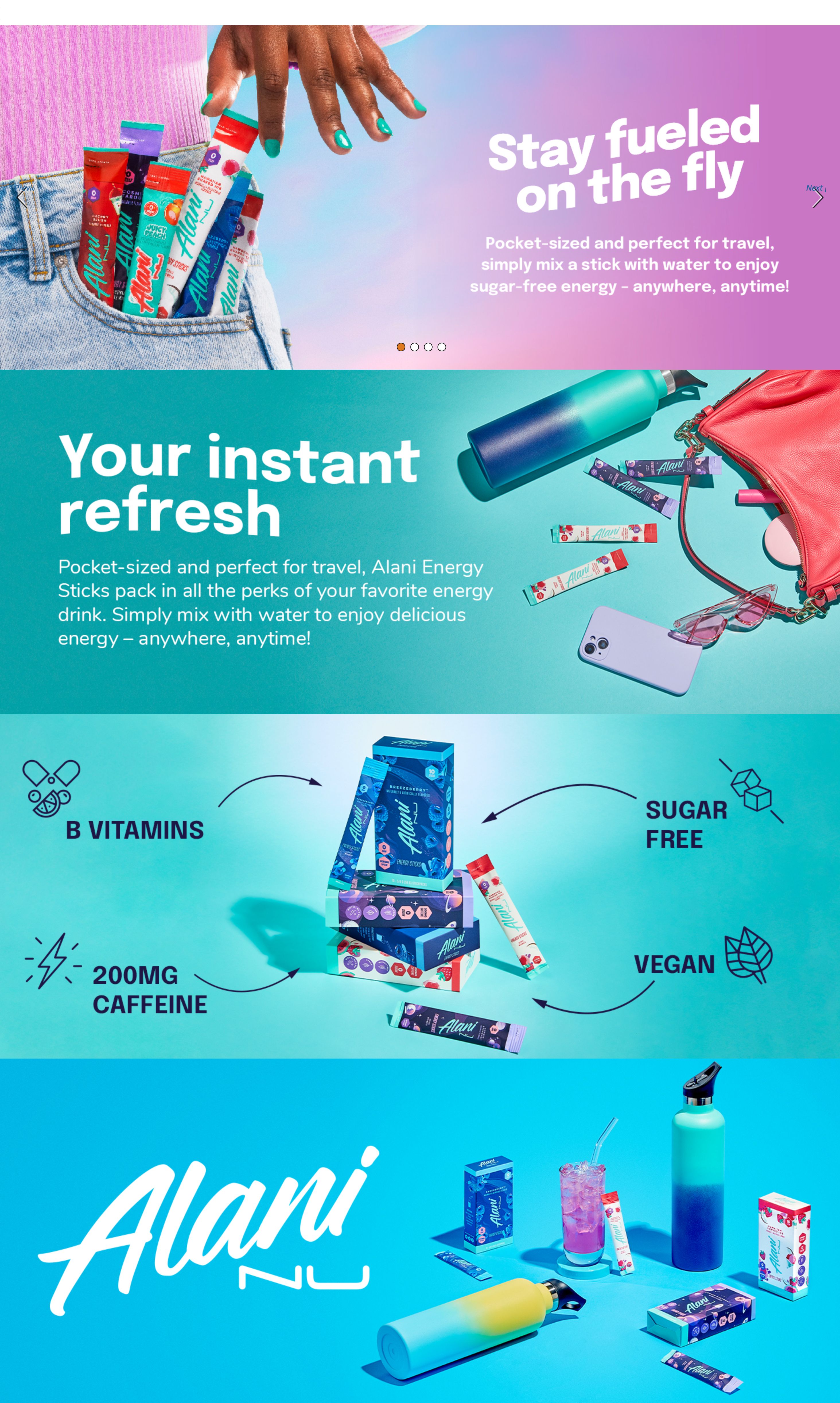 Premium A+ Content for Amazon.com : Alani Nu BREEZEBERRY Energy Sticks
