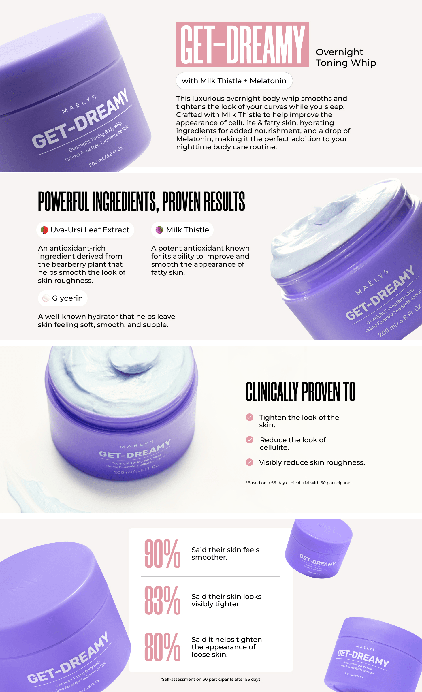 Premium A+ Content for Amazon.com: MAËLYS GET-DREAMY Overnight Toning Body Whip