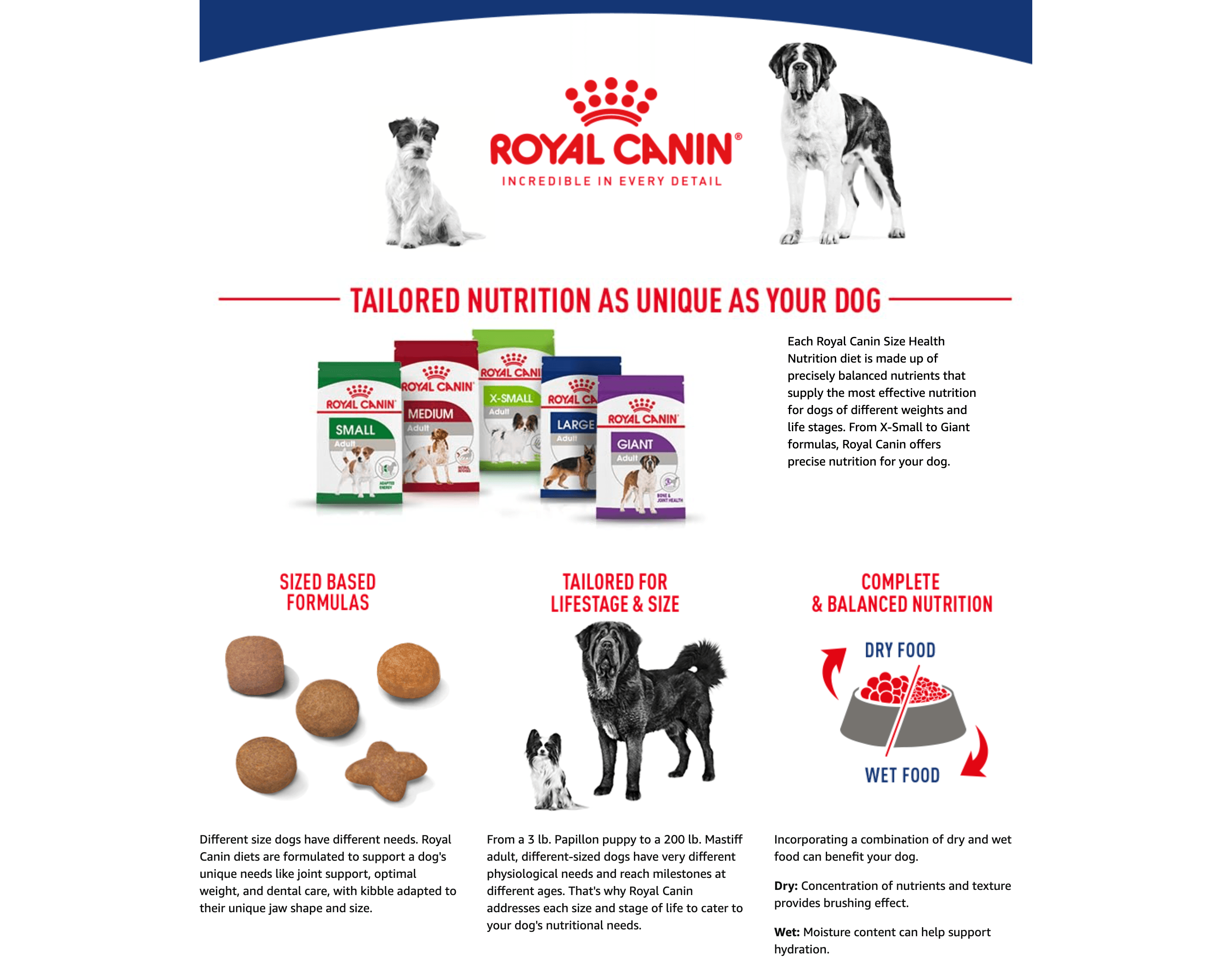 Premium A+ Content for Amazon.com: Royal Canin Size Health Nutrition Small Adult Dry Dog Food