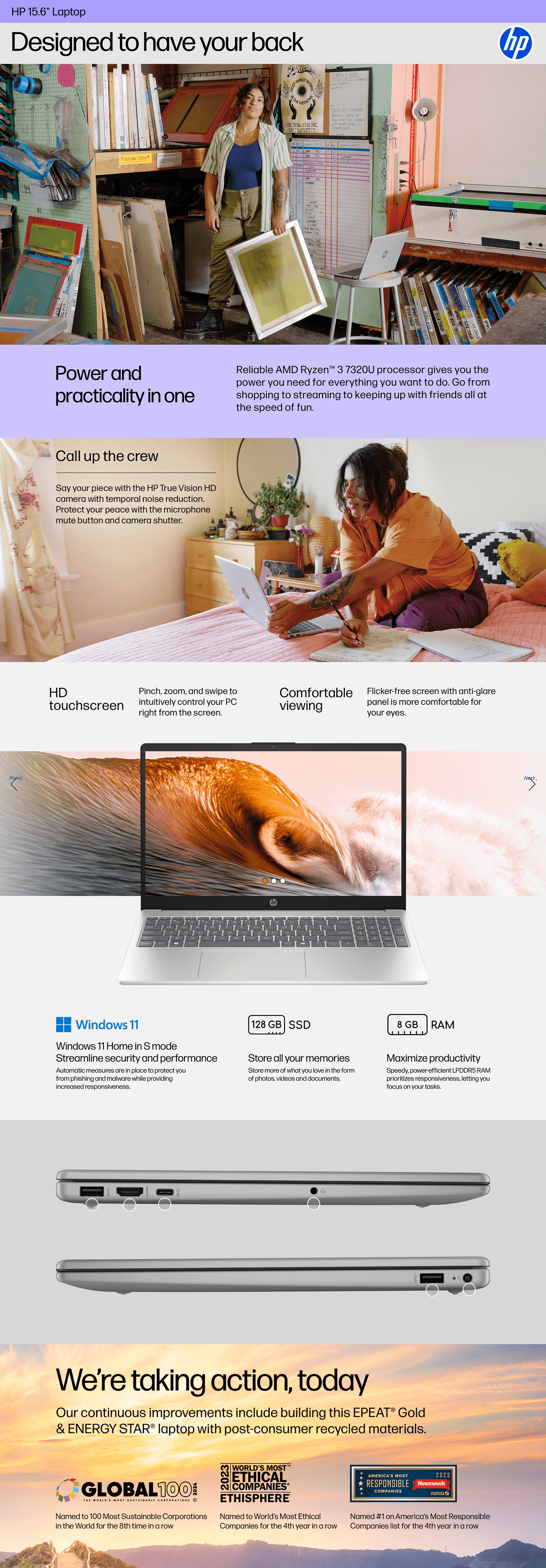 Premium A+ Content for Amazon.com: HP 15.6 inch Laptop