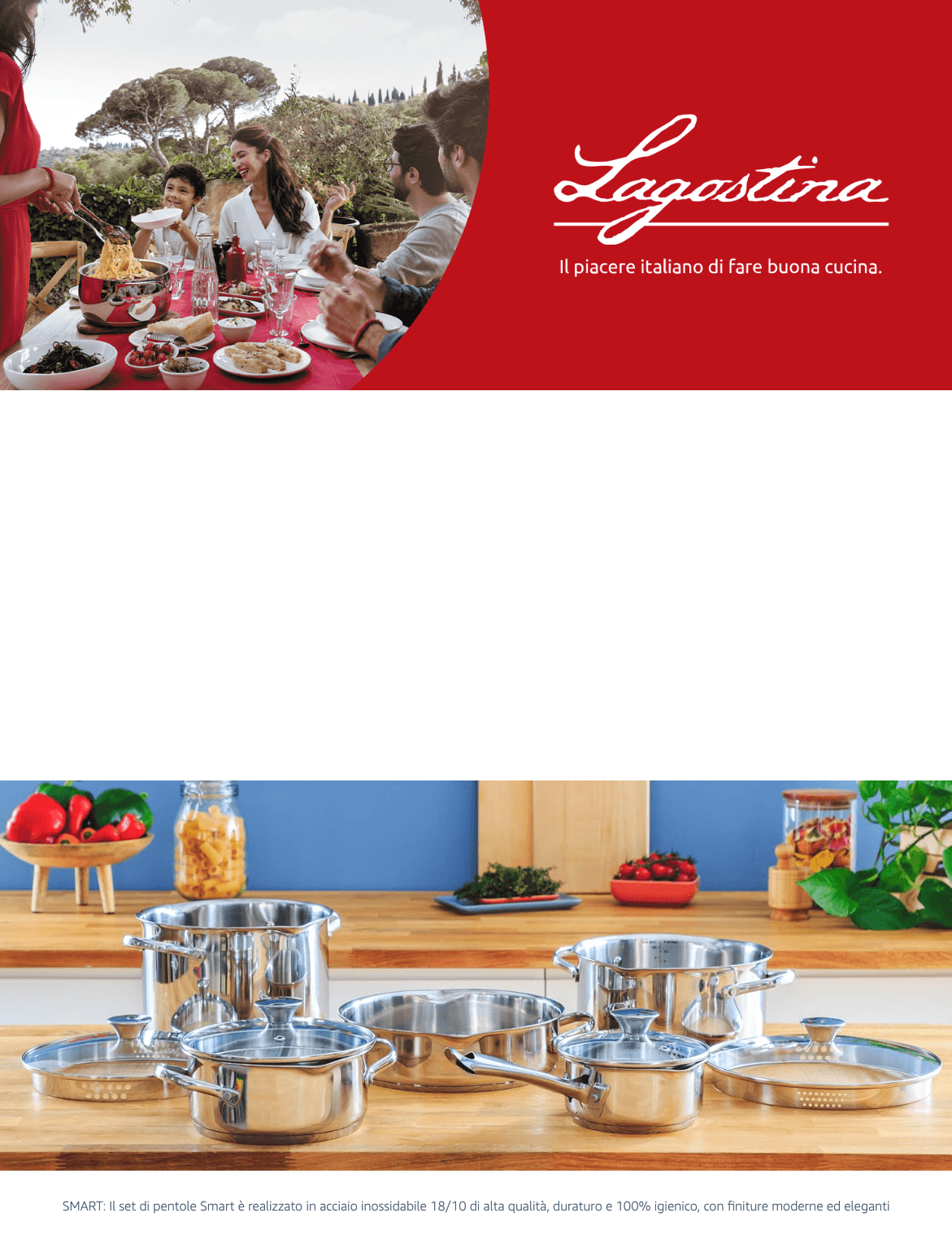 Premium A+ Content for Lagostina Smart Set di Pentole Induzione