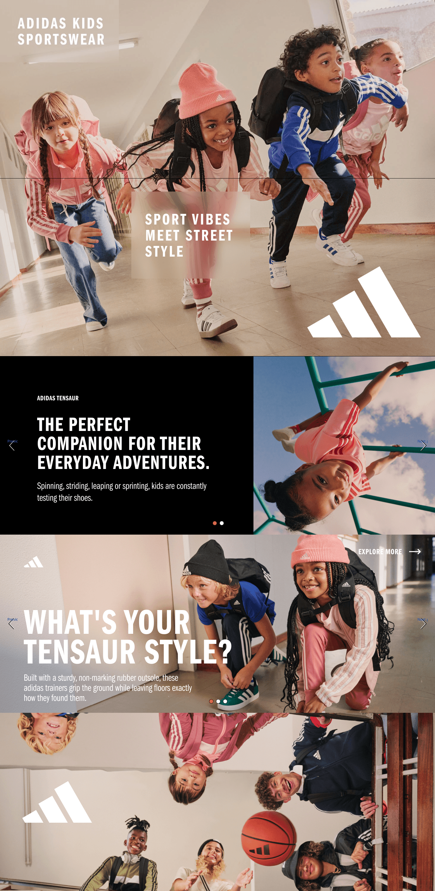 Premium A+ Content for adidas Tensaur Hook and Loop Shoes Running