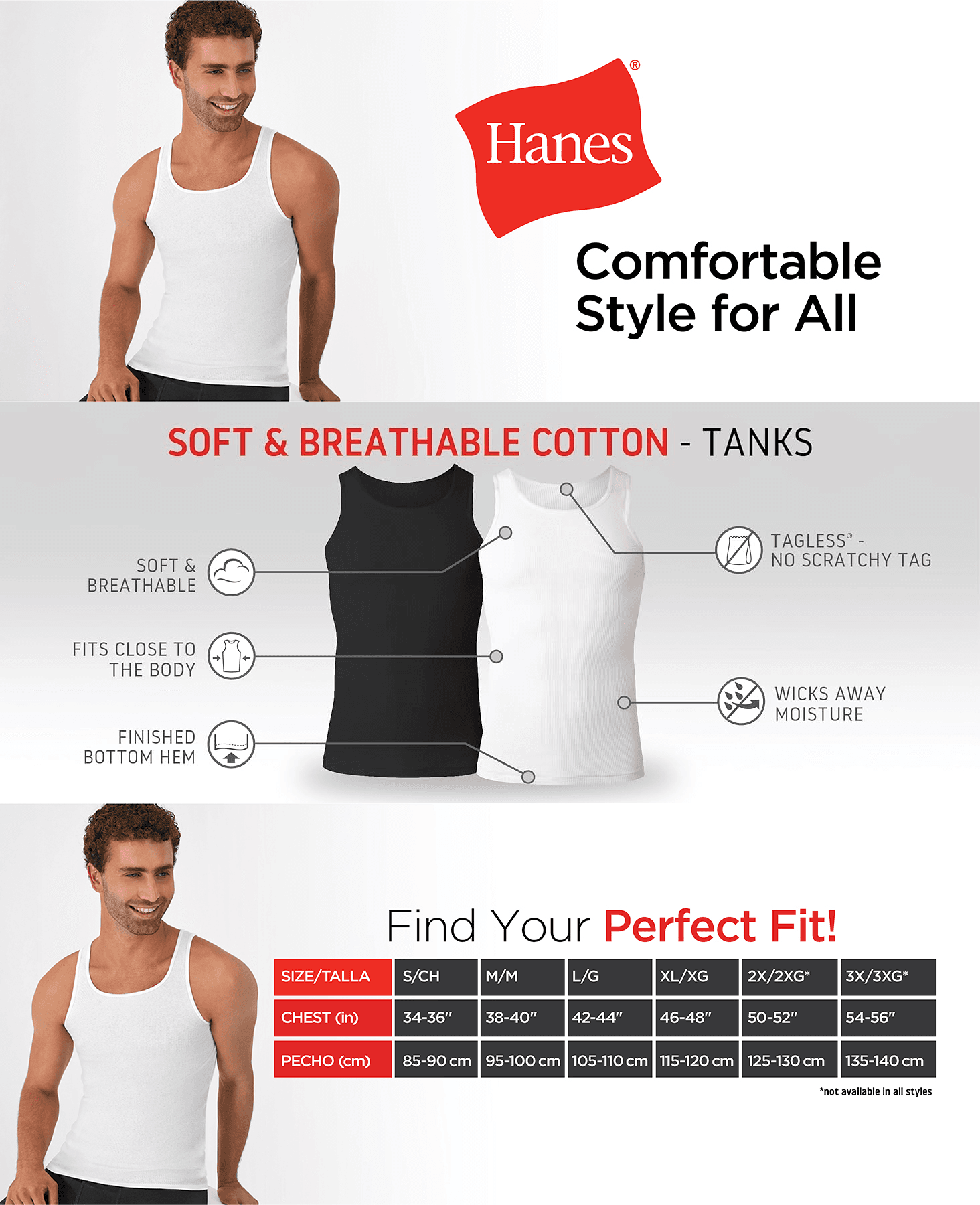 Premium A+ Content for Hanes Men's Pack