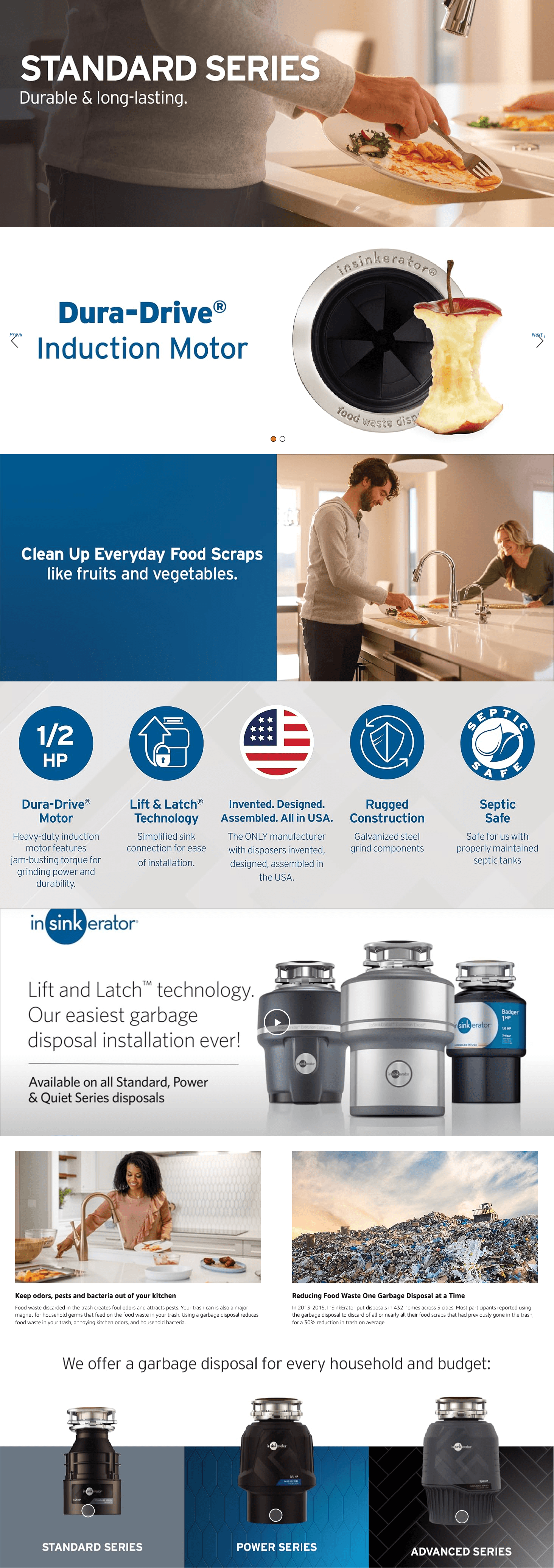 Premium A+ Content for InSinkErator Badger 5 Garbage Disposal with Power Cord