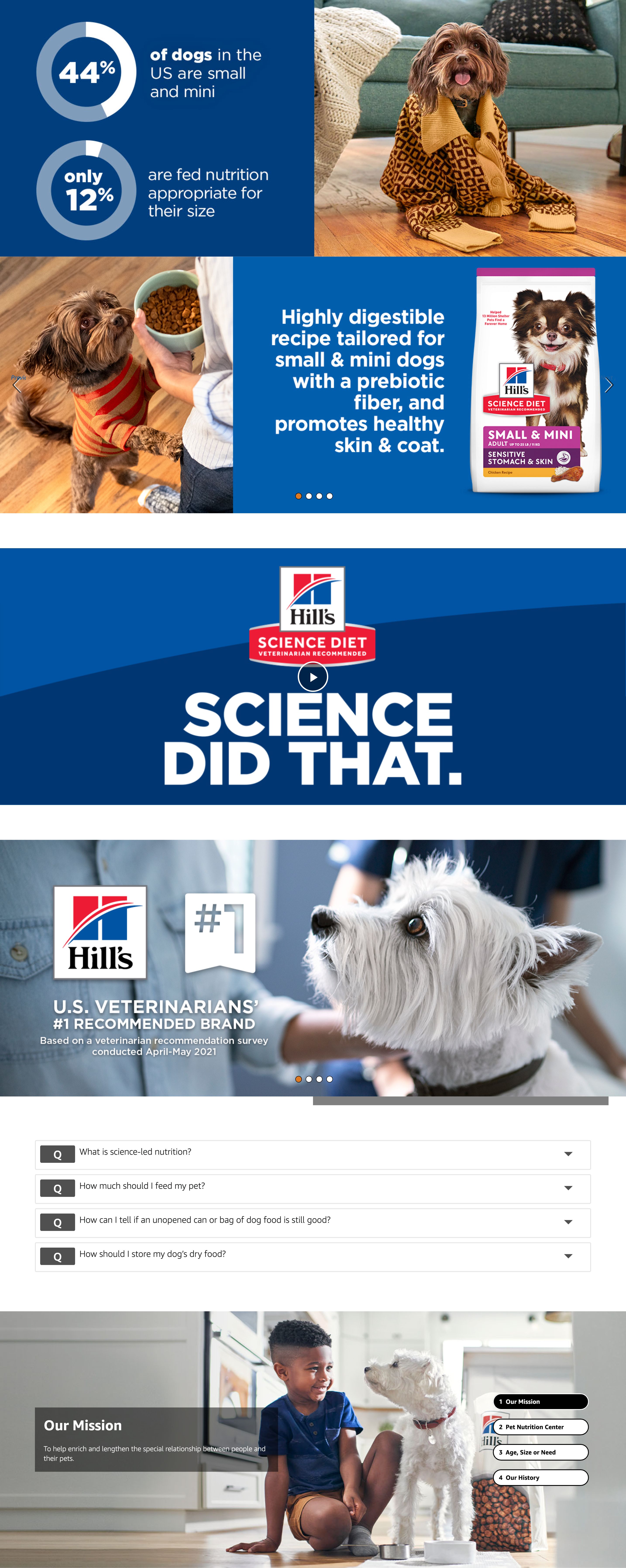Premium A+ Content for Amazon.com: Hill's Science Diet Sensitive Stomach & Skin