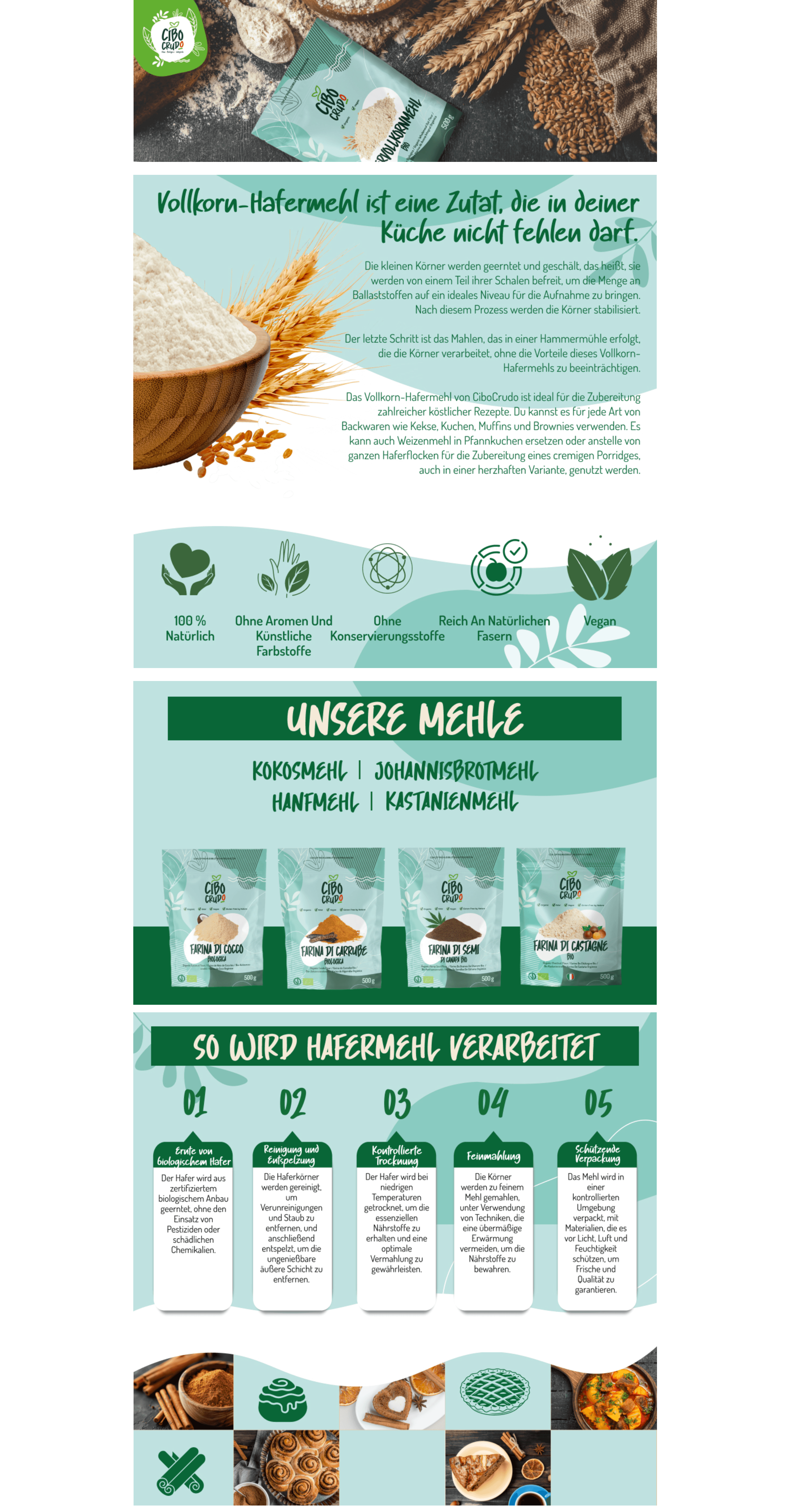 Premium A+ Content for Hafermehl Bio