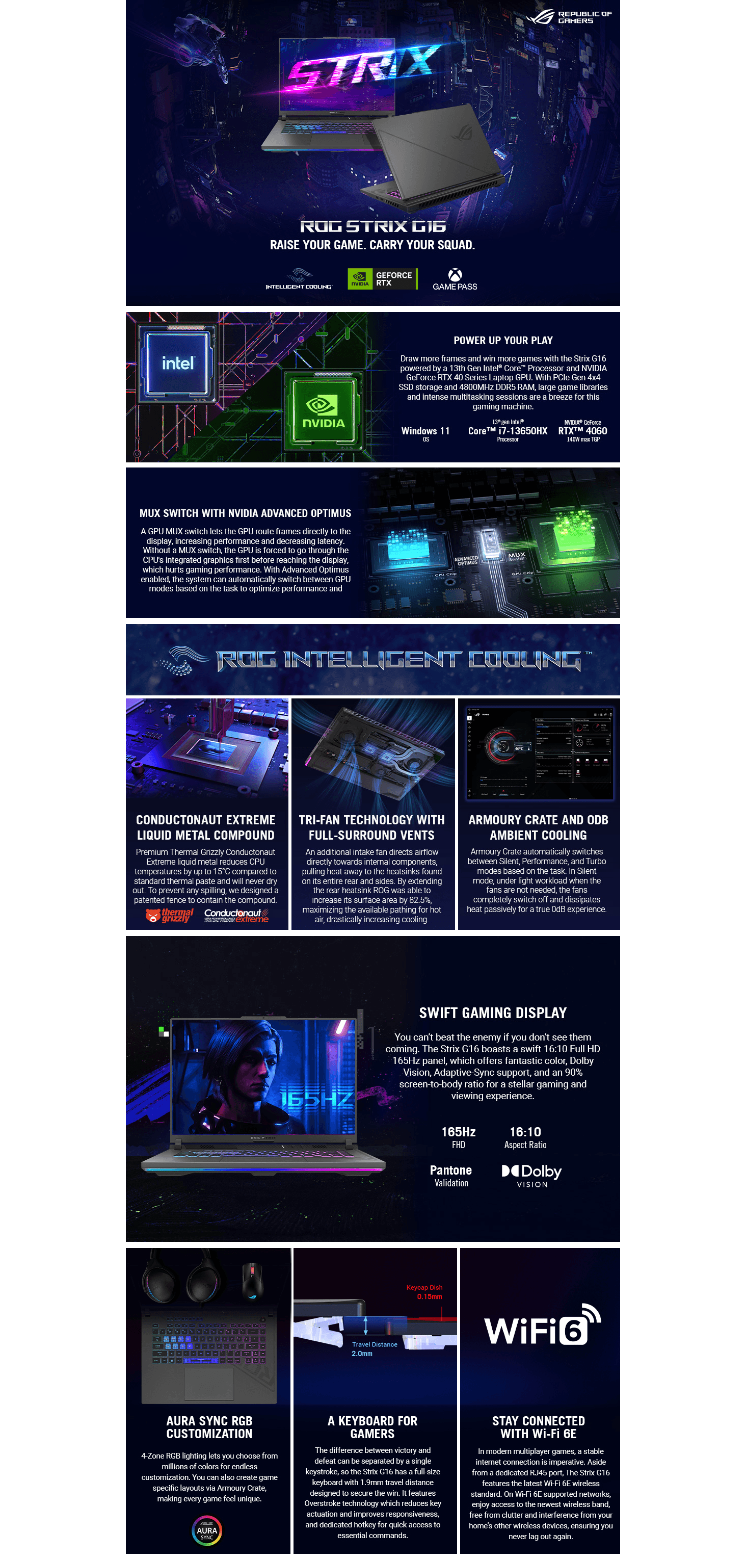 Premium A+ Content for Amazon.com: ASUS ROG Strix G16 (2023) Gaming Laptop