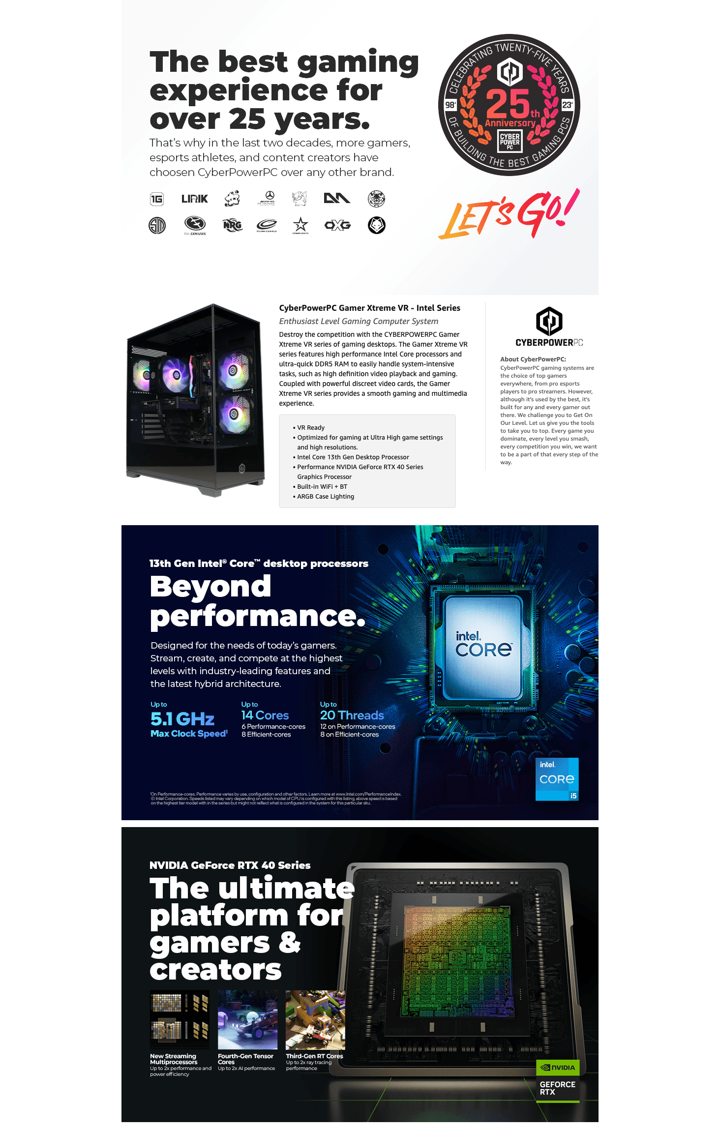 Premium A+ Content for Amazon.com: CyberPowerPC Gamer Xtreme VR Gaming PC