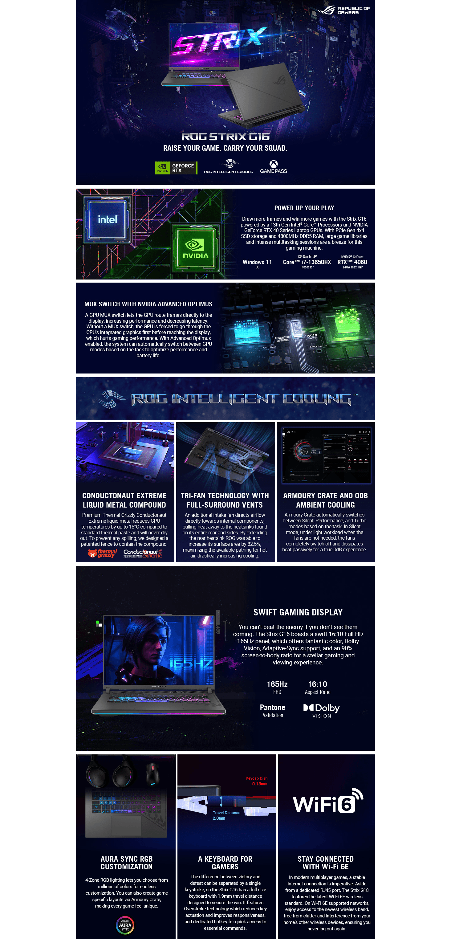 Premium A+ Content for Amazon.com: ASUS ROG Strix G16 Gaming Laptop