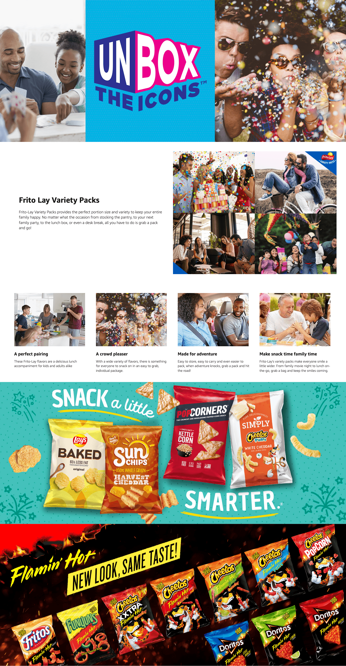 Premium A+ Content for Amazon.com : Classic Snack Care Package : Everything Else