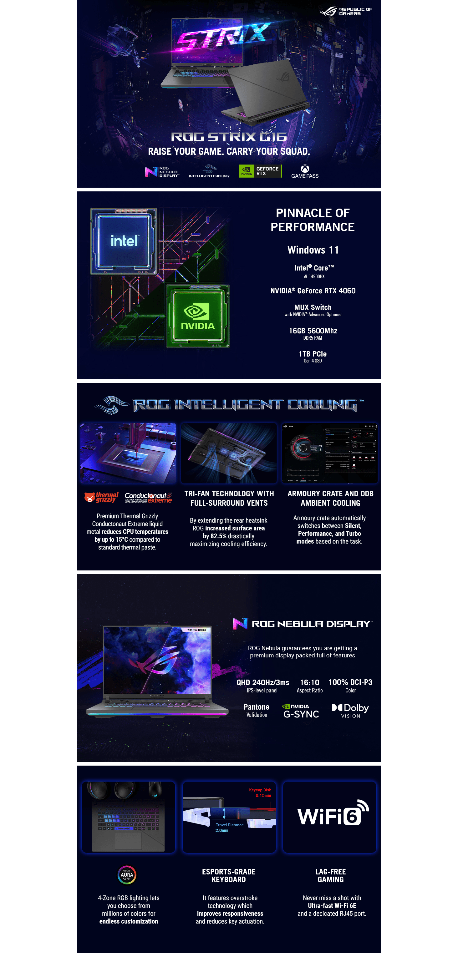 Premium A+ Content for Amazon.com: ASUS ROG Strix G16 Gaming Laptop