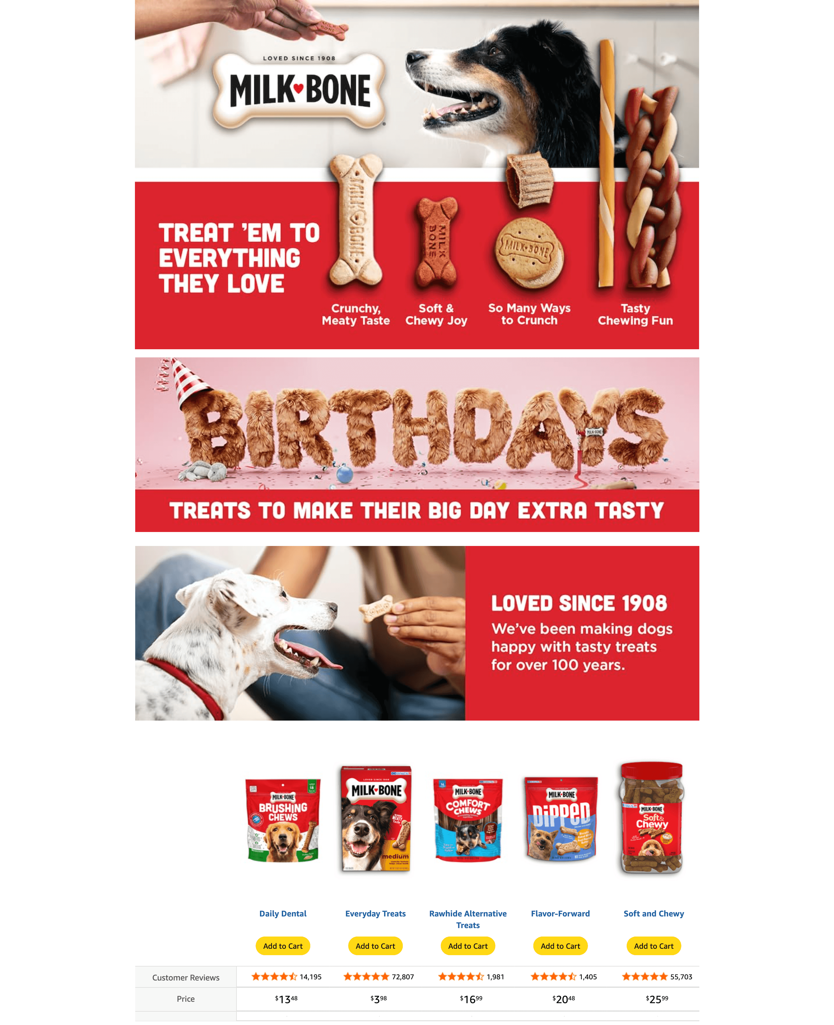 Premium A+ Content for Amazon.com: Milk-Bone Original Dog Treats Biscuits for Large Dogs