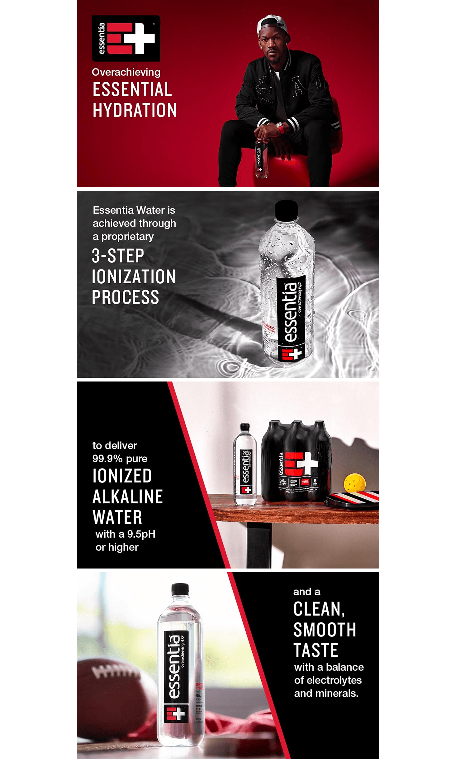 Premium A+ Content for Amazon.com: Essentia Water Bottled