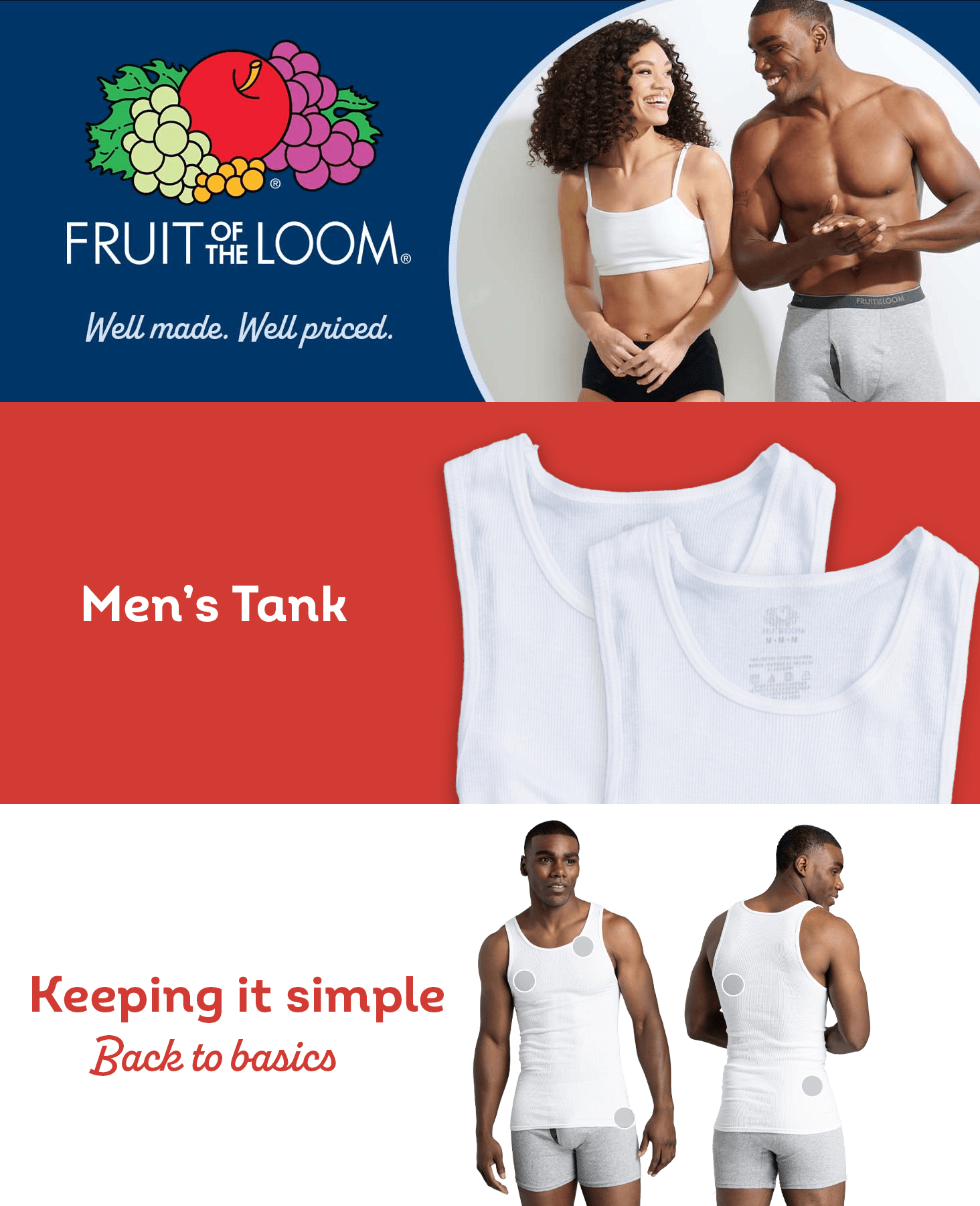Premium A+ Content for Fruit of the Loom Men's Sleeveless Tank A-Shirt