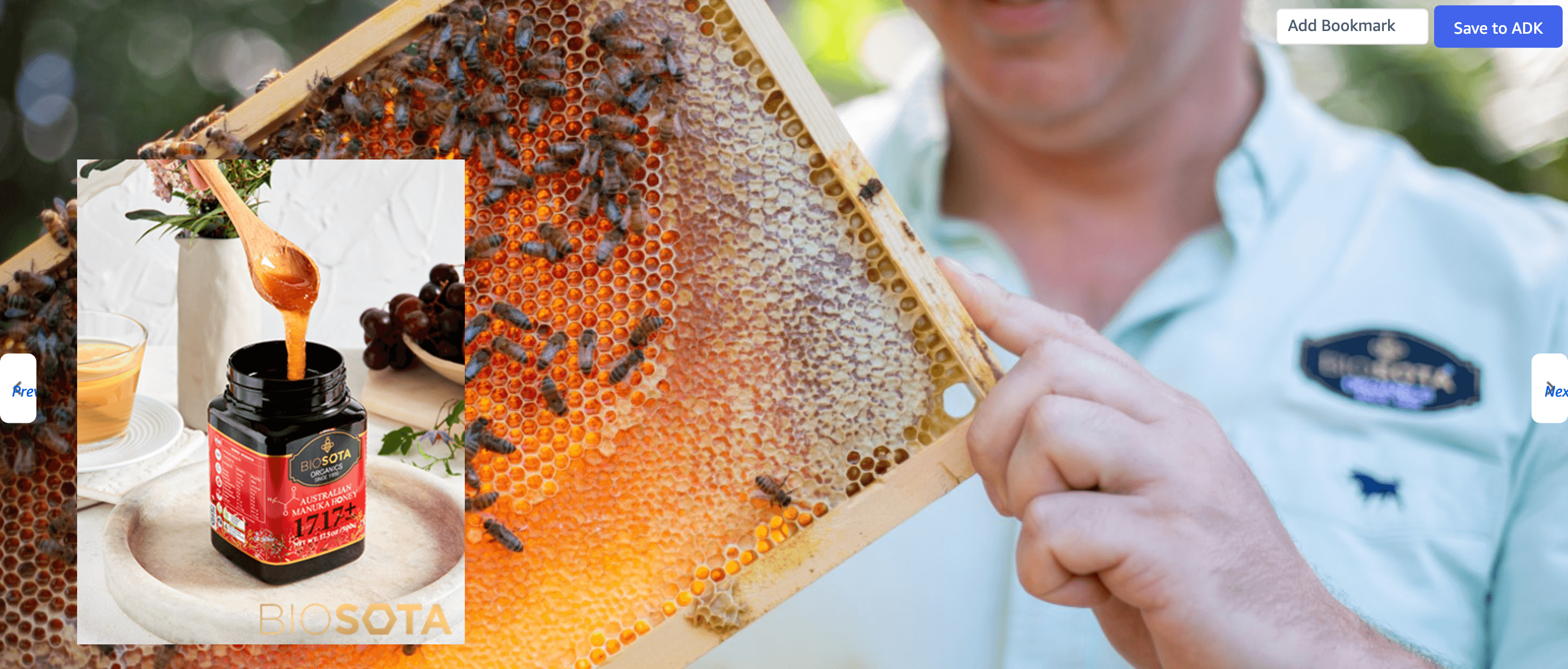Brand Stories for Amazon.com : BIOSOTA Organic Manuka Honey MGO 1717+