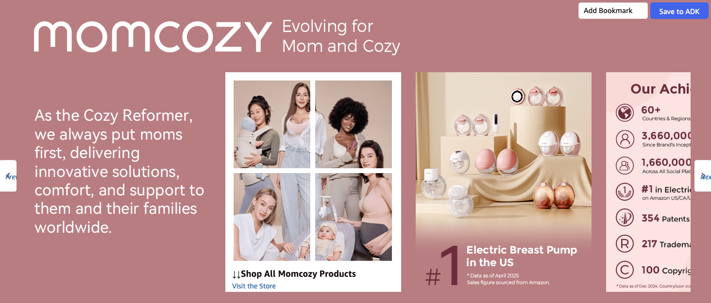 Brand Story for Amazon.com : Momcozy M5 Hands-Free Wearable Breast Pump