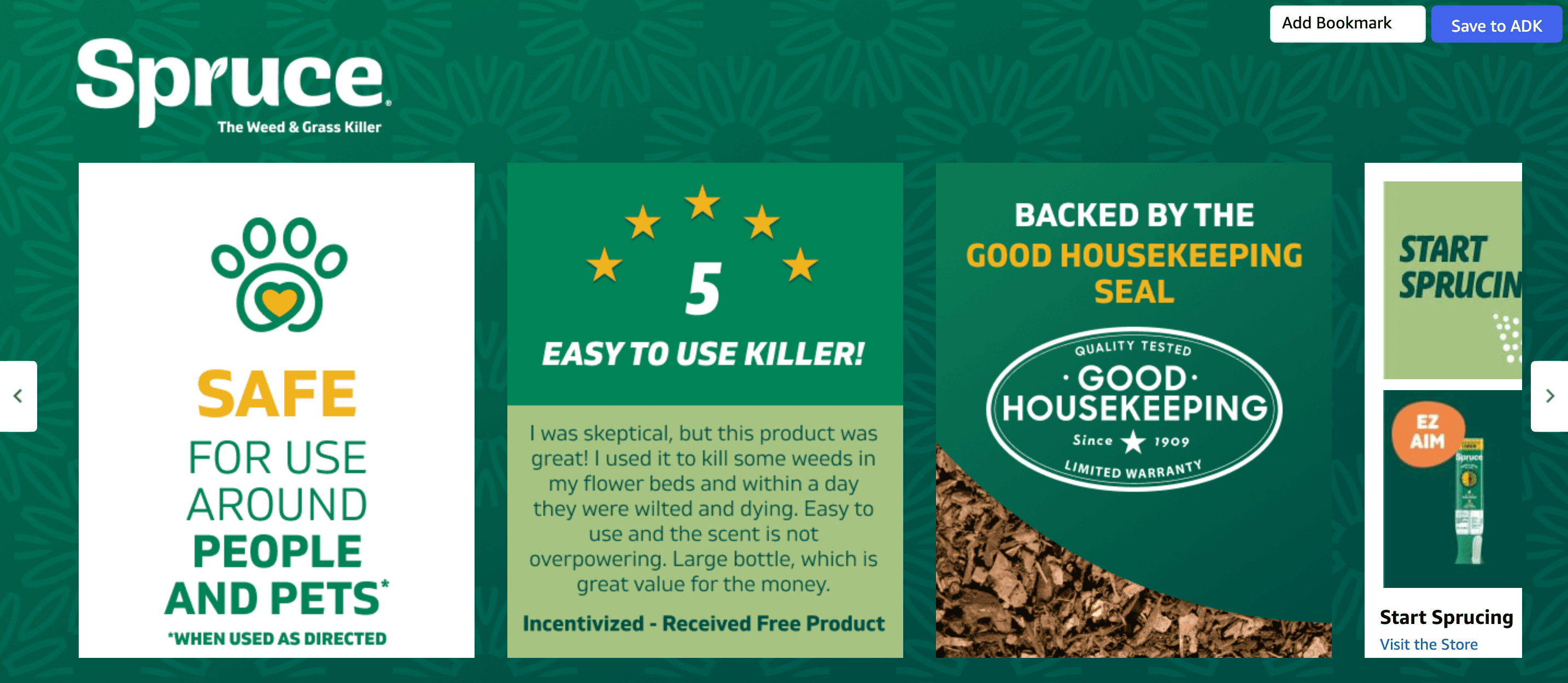 Brand Story for Amazon.com : Spruce Weed Killer Spray