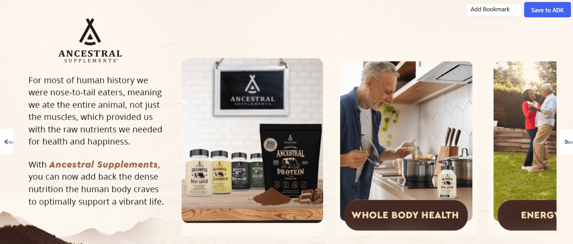 Brand Story for Amazon.com: Ancestral Supplements Mofo