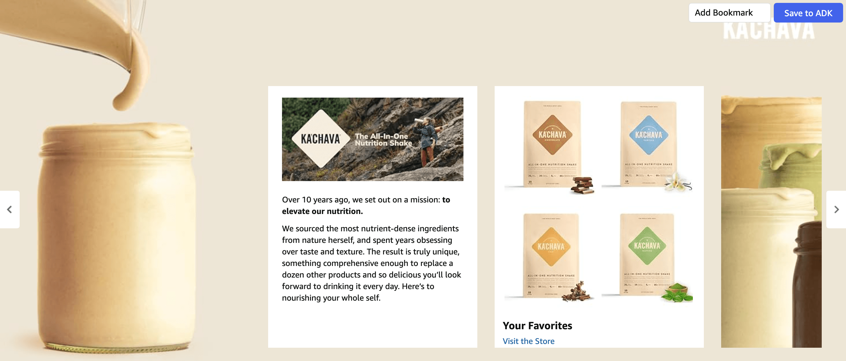Brand Story for Amazon.com: Ka’Chava All-In-One Nutrition Shake Blend