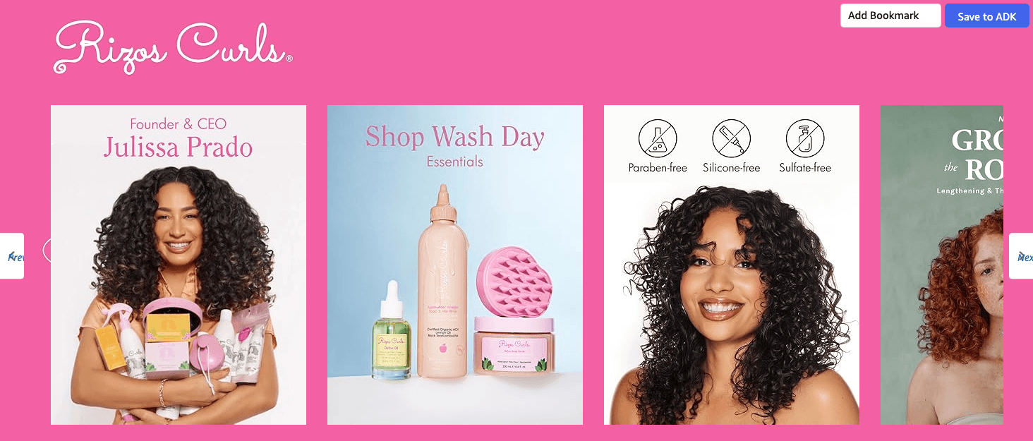 Brand Story for Amazon.com: Rizos Curls Curl Defining Cream for Wavy
