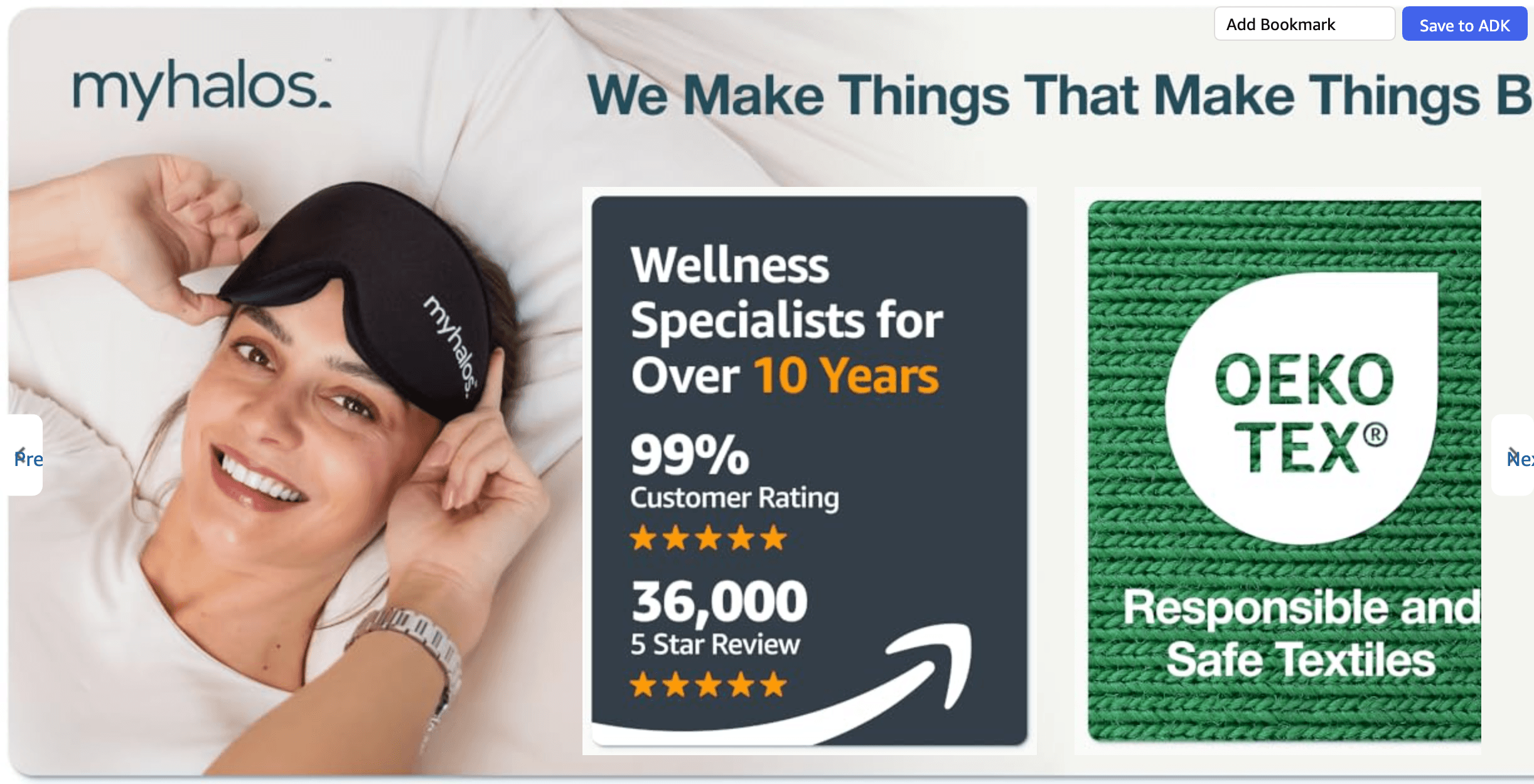Brand Story for MyHalos® 100% Blackout Sleep Masks for Women & Men
