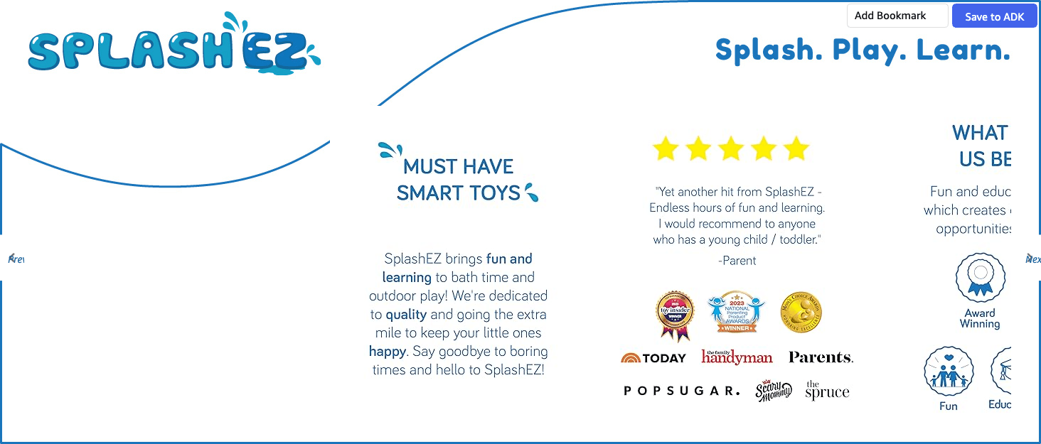 Brand Story for Amazon.com: SplashEZ 3-in-1 Splash Pad