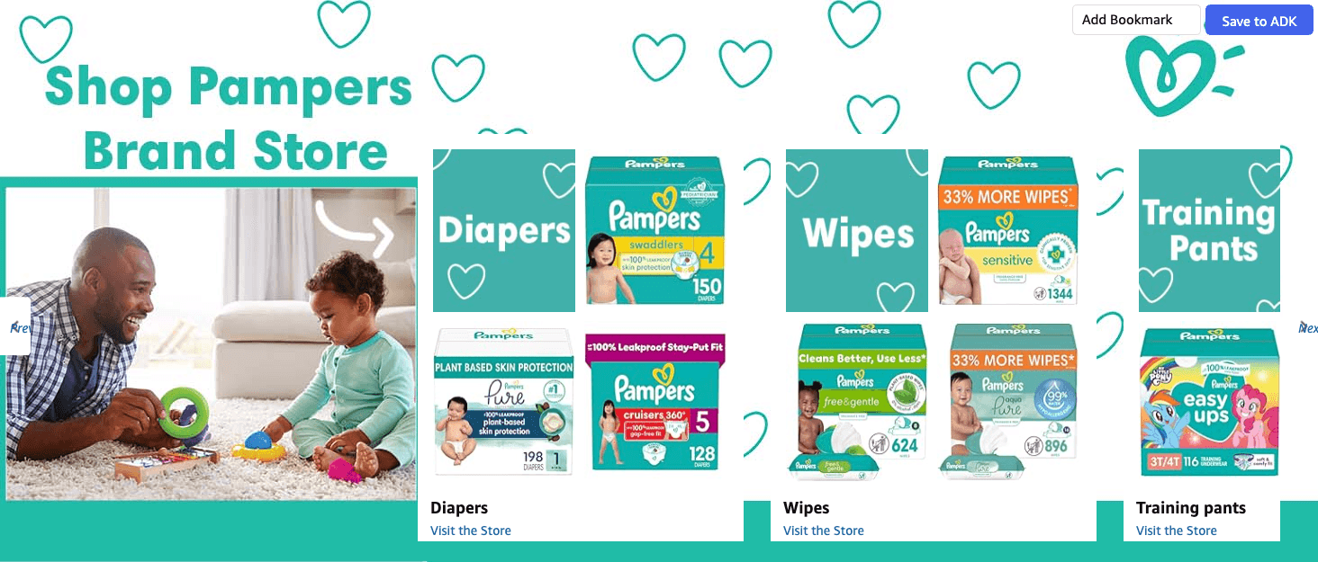 Brand Story for Amazon.com: Pampers Baby Diapers