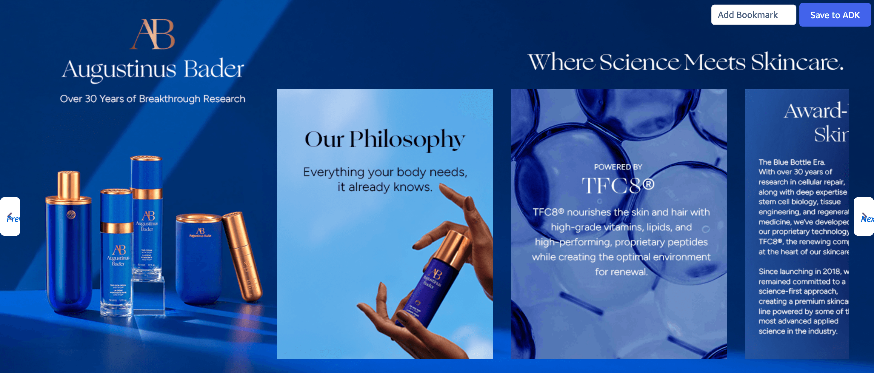 Brand Story for Amazon.com: Augustinus Bader The Rich Cream
