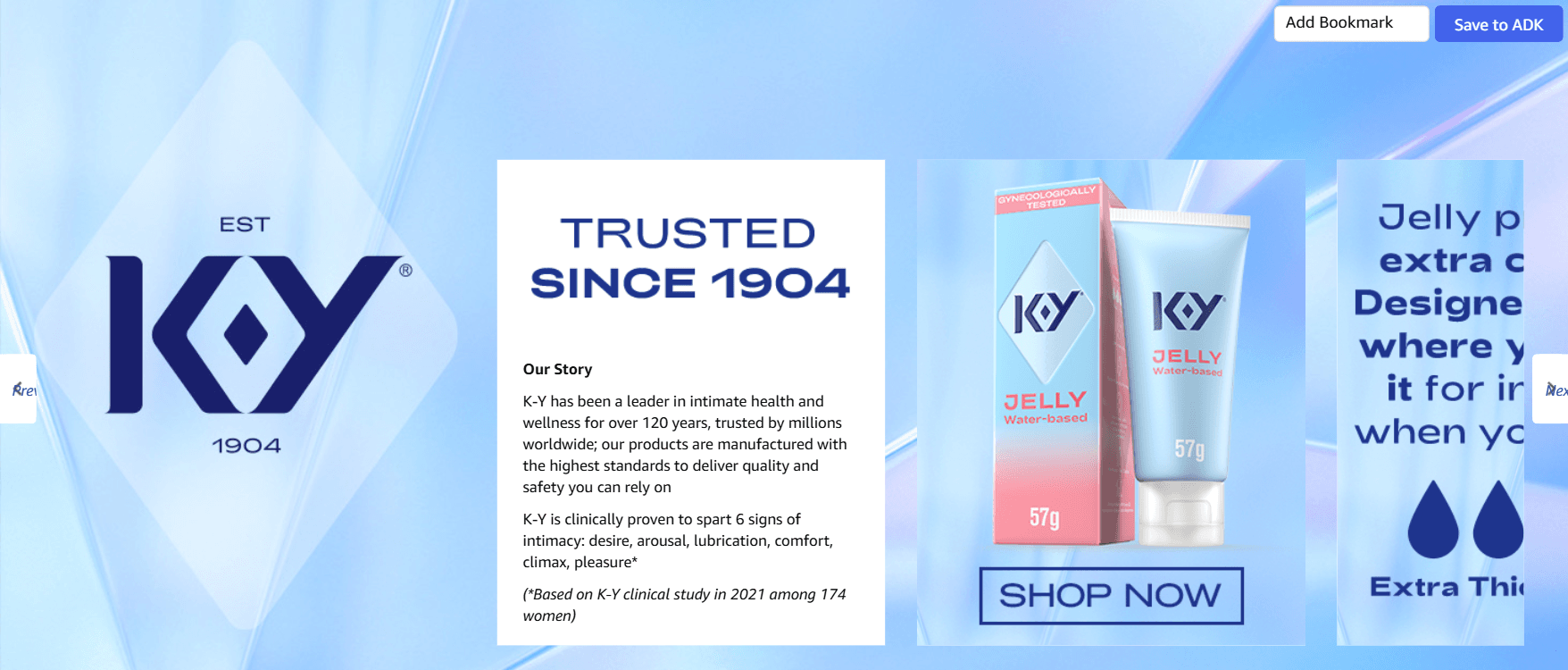Brand Story for KY Jelly Lube