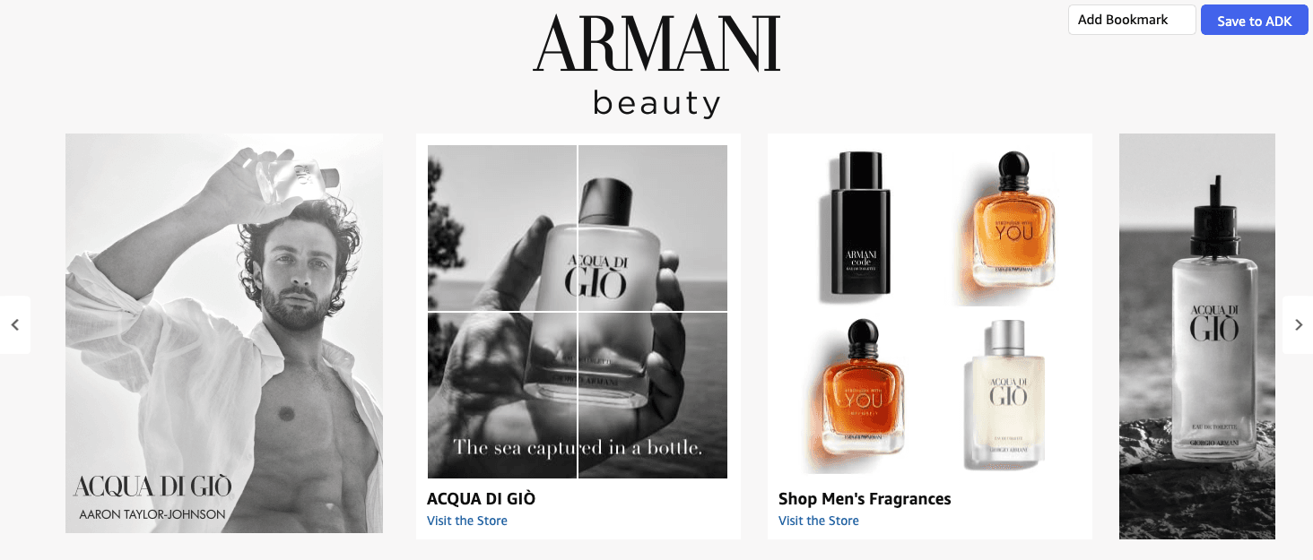Brand Story for Amazon.com: Armani Beauty