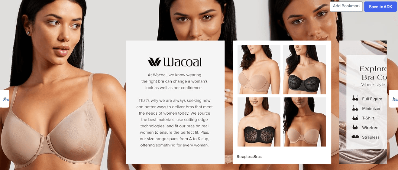 Brand Story for Wacoal Women's Simone Unlined Full Coverage Underwire Sports Bra