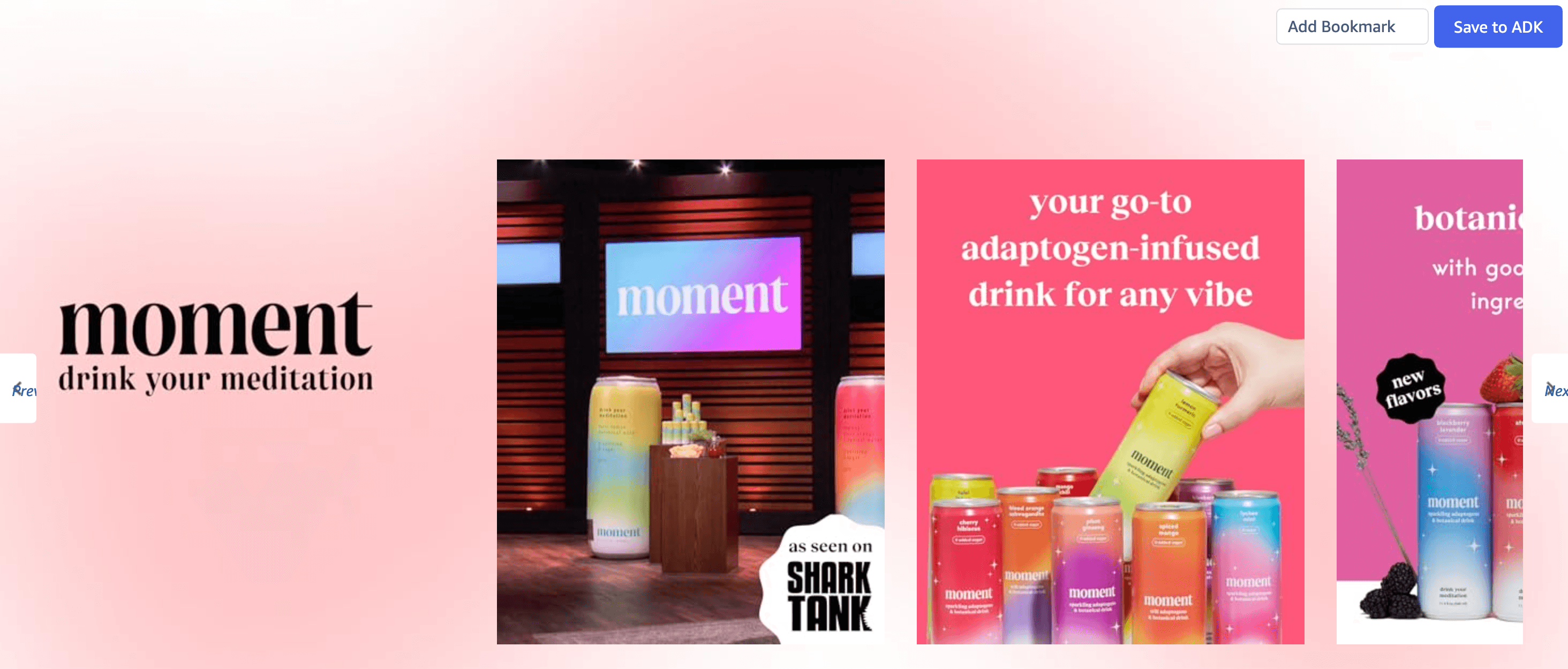 Brand Story for Amazon.com : Moment Botanical Soda Soft Drink (Shark Tank)