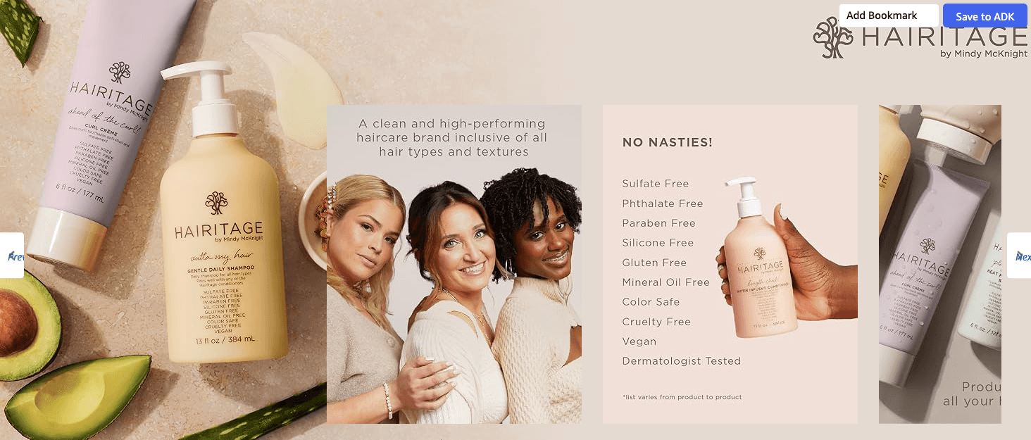 Brand Story for Amazon.com: Hairitage Hydrating Jojoba Oil Curl Cream for Curly Hair