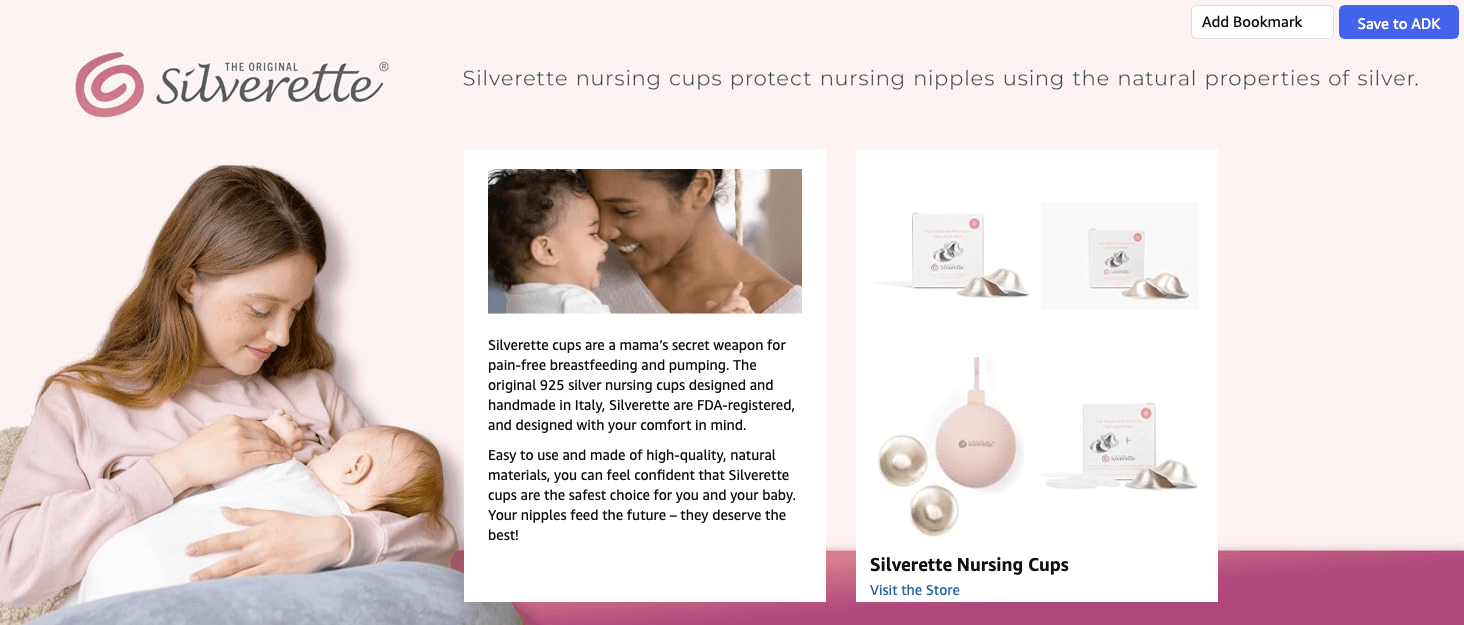 Brand Story for Amazon.com : SILVERETTE® The Original Silver Nursing Cups