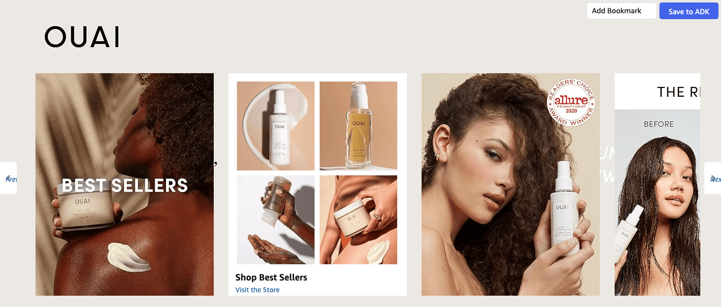 Brand Story for Amazon.com: OUAI Curl Cream