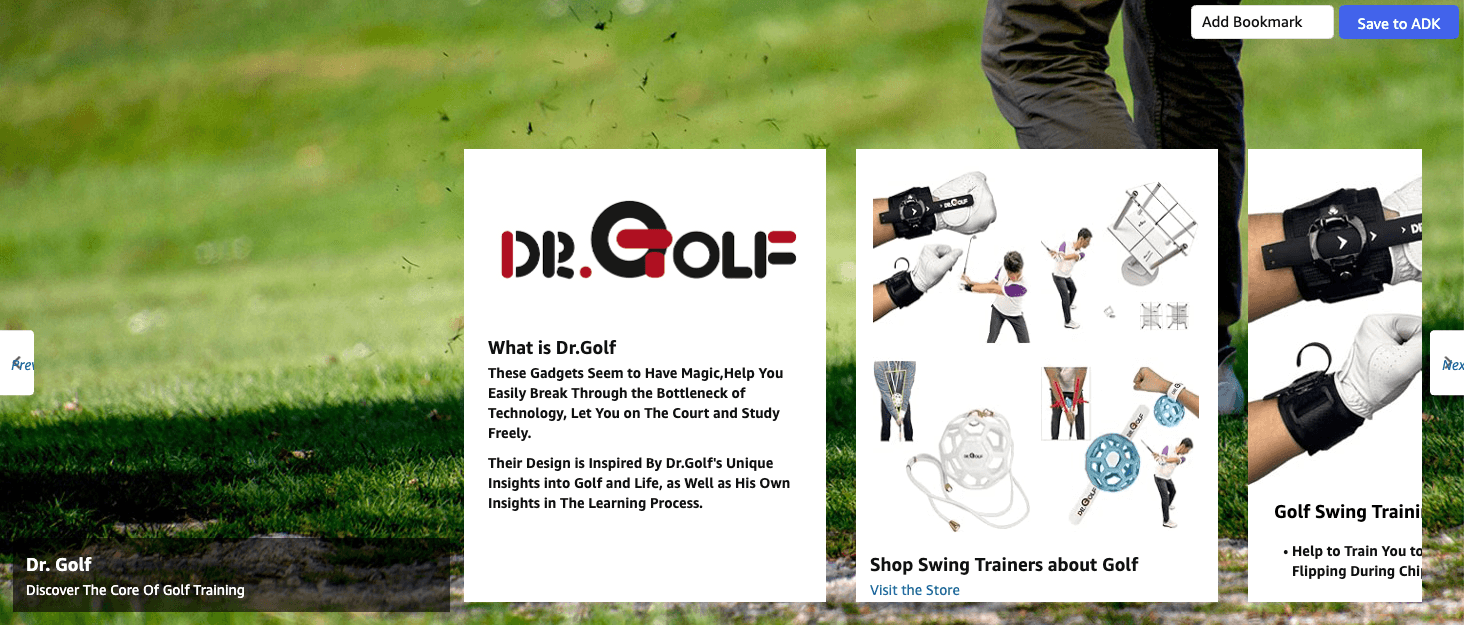 Brand Story for Amazon.com : Dr.Putter Golf Green Reader Mirror