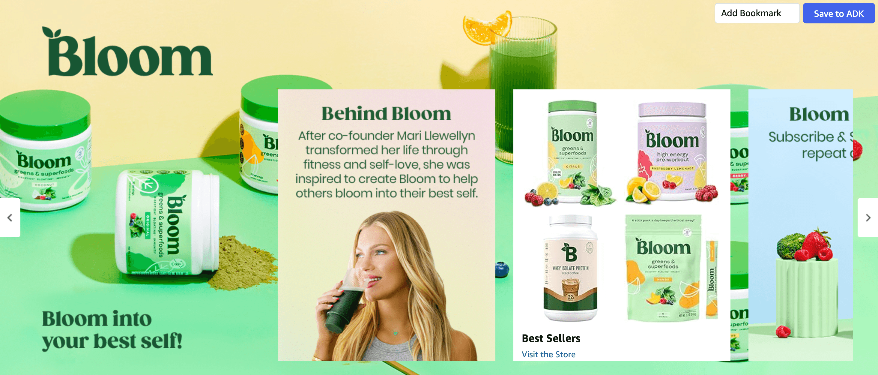 Brand Story for Amazon.com: Bloom Nutrition Bovine Colostrum Powder for Gut Health
