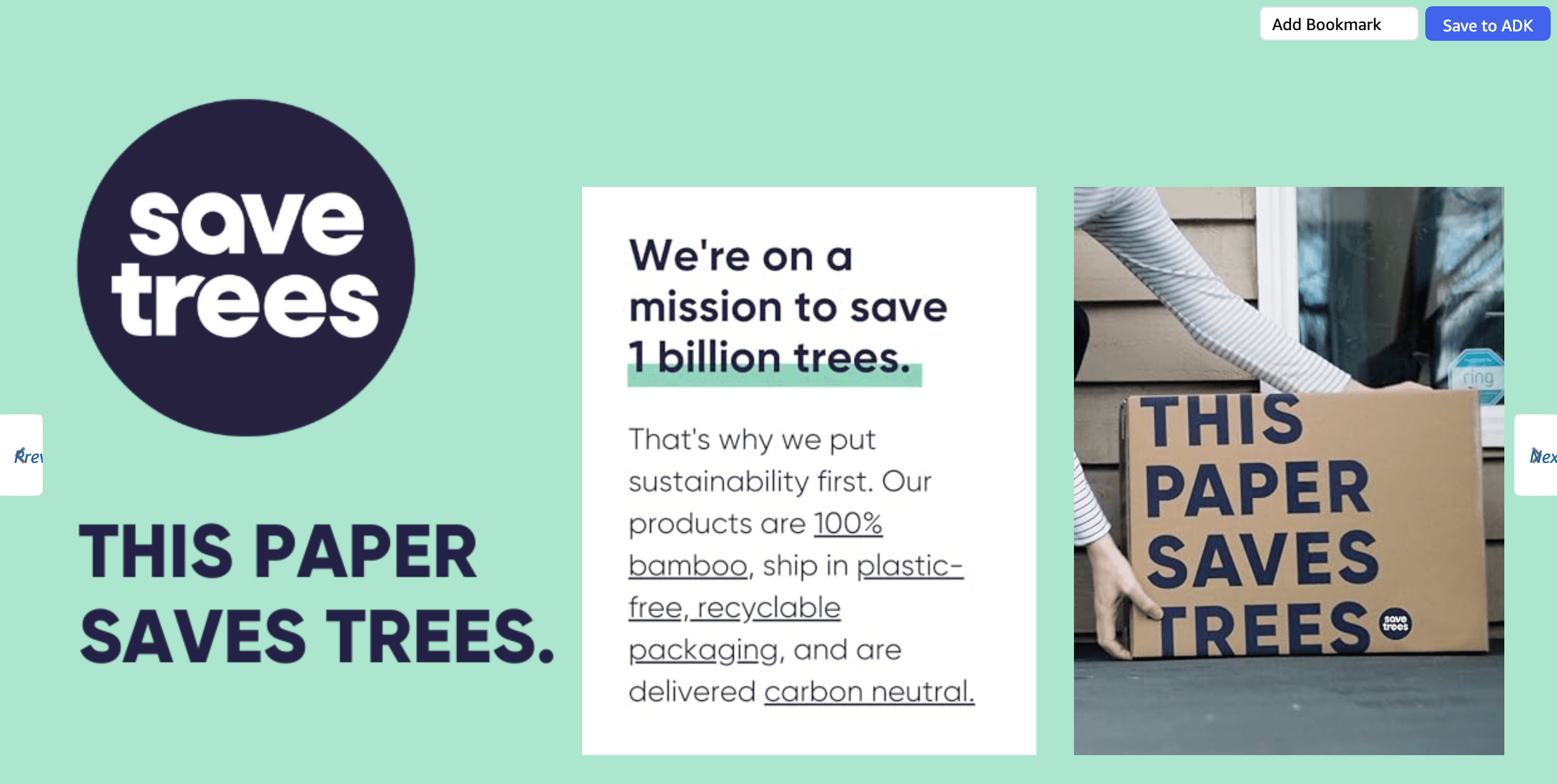 Brand Story for Amazon.com: Save Trees Bamboo Facial Tissues