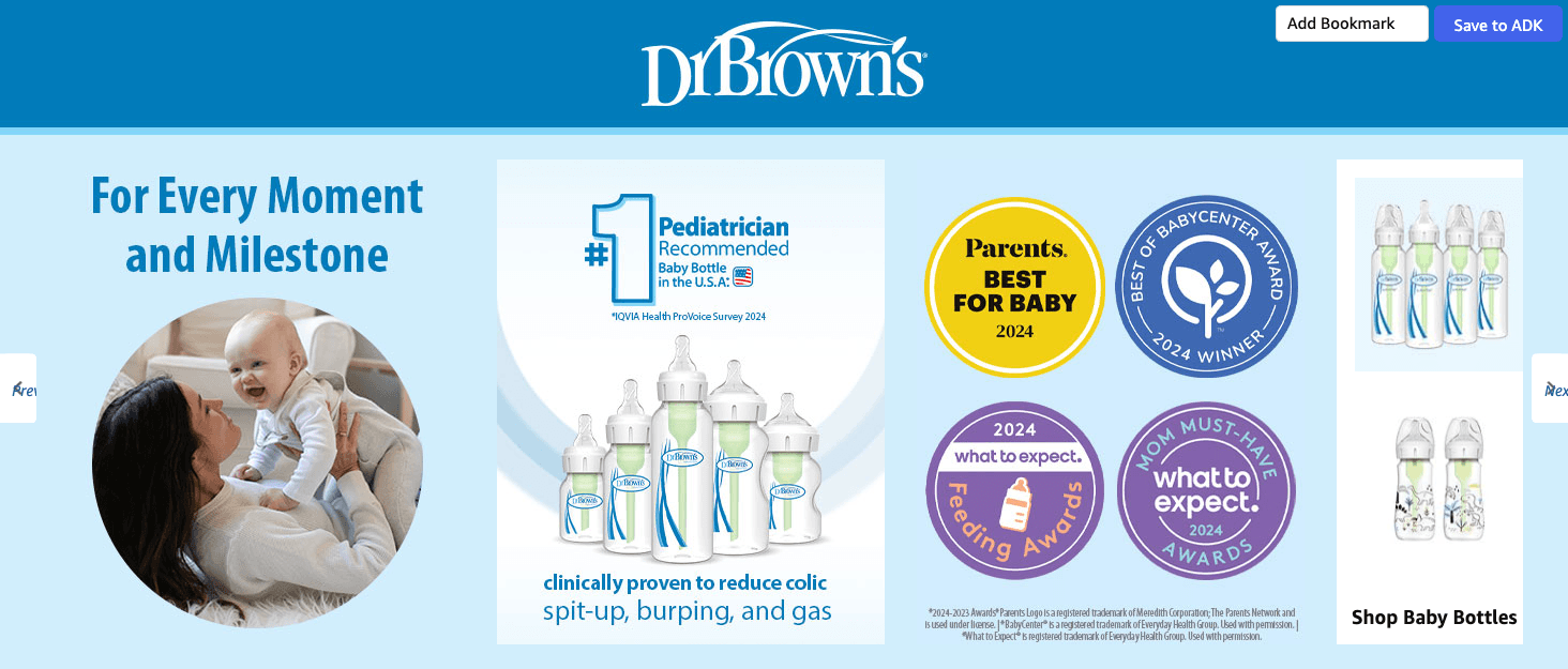 Brand Story for Amazon.com: Dr. Brown's All-in-One Sterilizer and Dryer for Baby Bottles